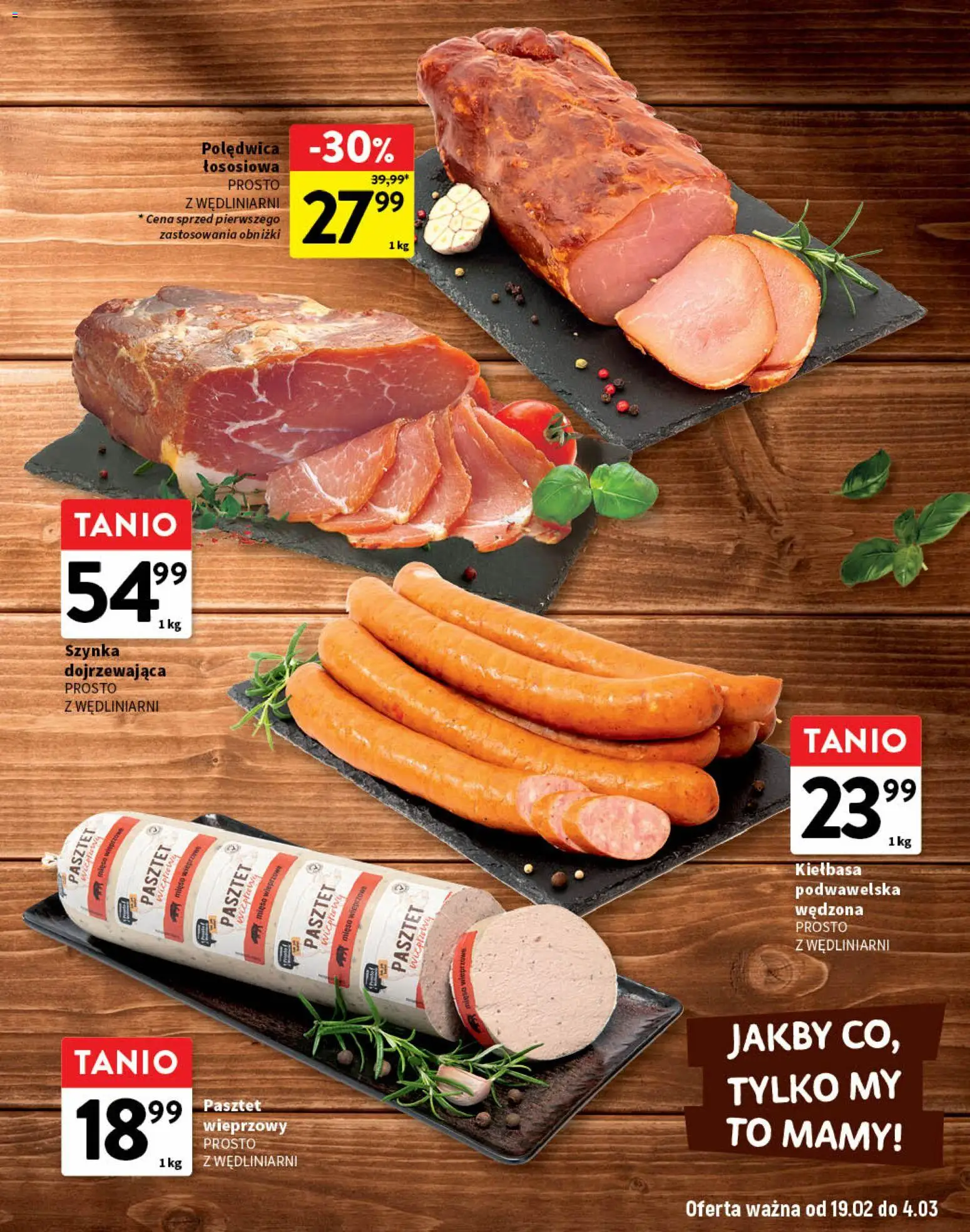 Intermarche Gazetka - O la la od 19.02.2026 | Strona: 19 | Produkty: Kiełbasa, Mięso, Szynka