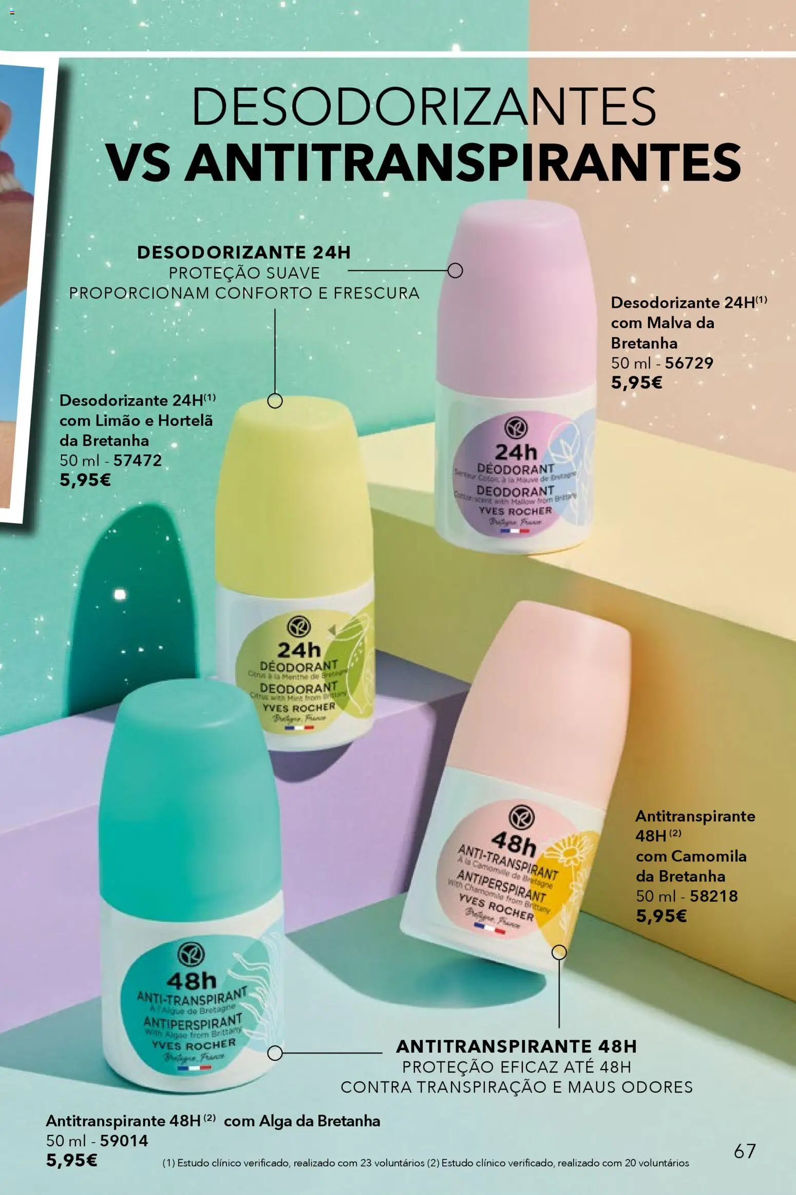 Yves Rocher catálogo 15 │ válido de 30.11.2025 | Página: 67 | Produtos: Hortelã, Desodorizante, Antitranspirante
