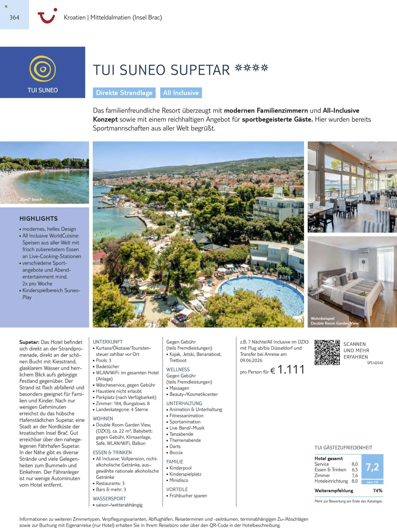 Aida  Südeuropa & Nordafrika 2026/27 – gültig ab 01.01.2026 | Seite: 364 | Produkte: Babybett, Wasser