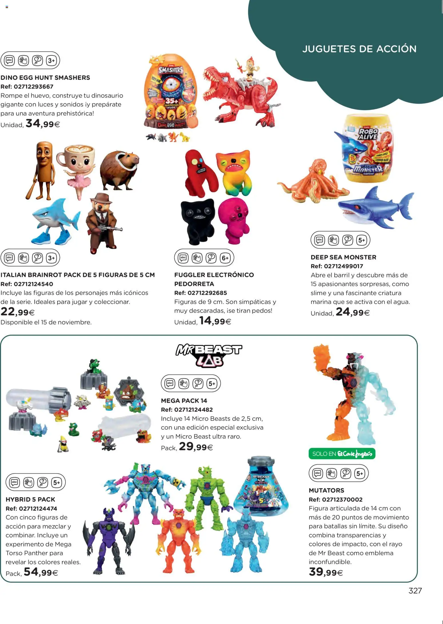 El Corte Inglés ofertas │ válido desde el 27.10.2025 | Página: 327 | Productos: Juguetes