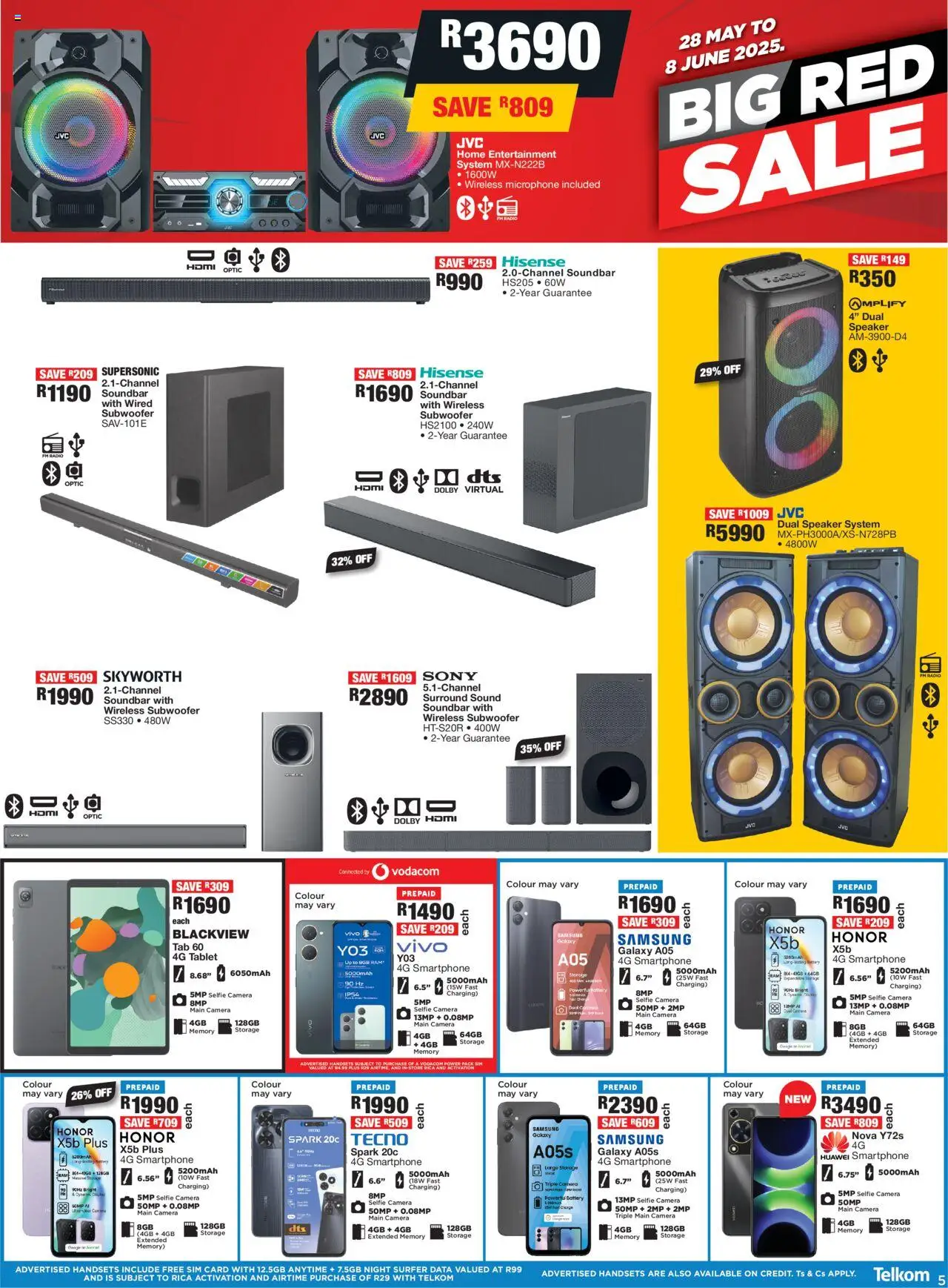 OK Furniture Catalogue │ valid from 28.05.2025 | Page: 5 | Products: Tablet, Speaker, Battery, Soundbar