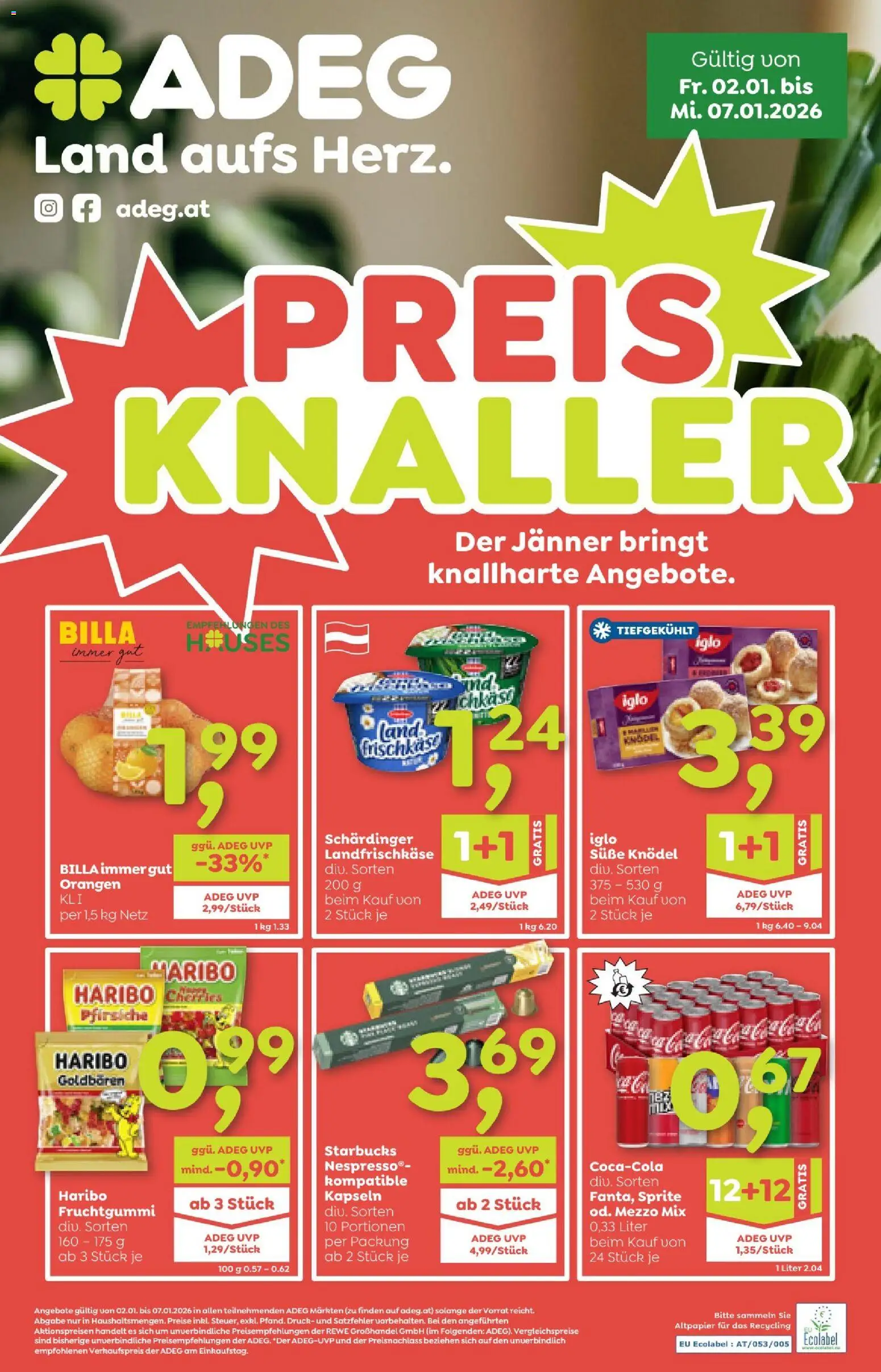 ADEG Vorarlberg gültig ab 02.01.2025 | Seite: 1 | Produkte: Orangen