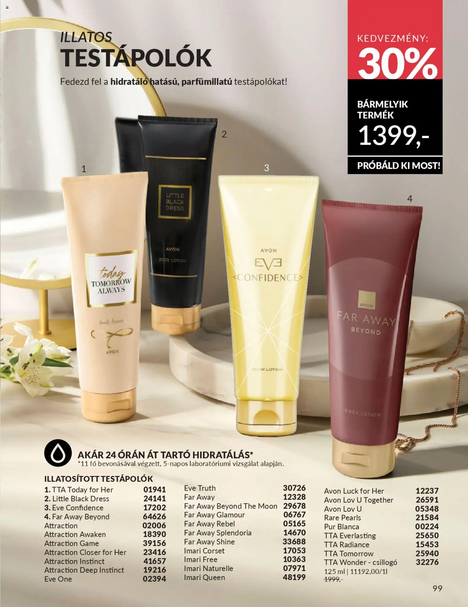 Avon akciós ujság - amely érvényes a következő dátumtól: 01.03.2026 | Oldal: 105 | Termékek: Body