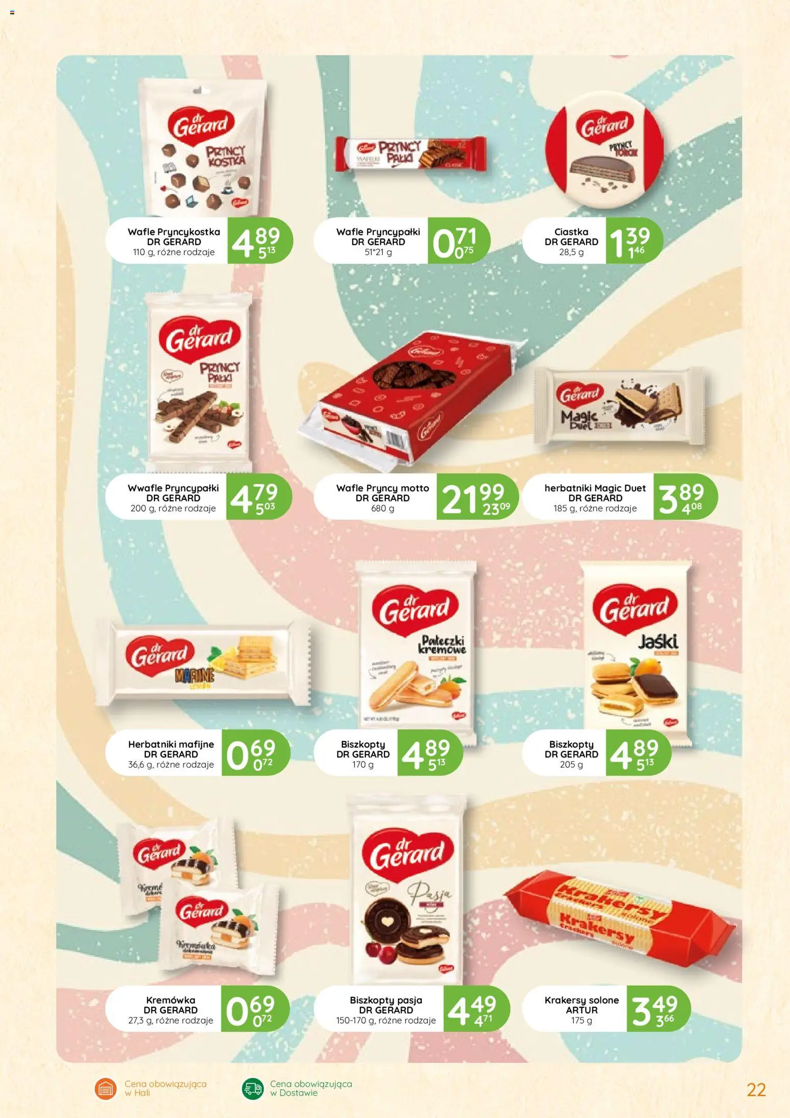 Eurocash Gazetka - Oferta Handlowa od 12.02.2026 | Strona: 22 | Produkty: Wafle, Herbatniki, Krakersy, Ciastka