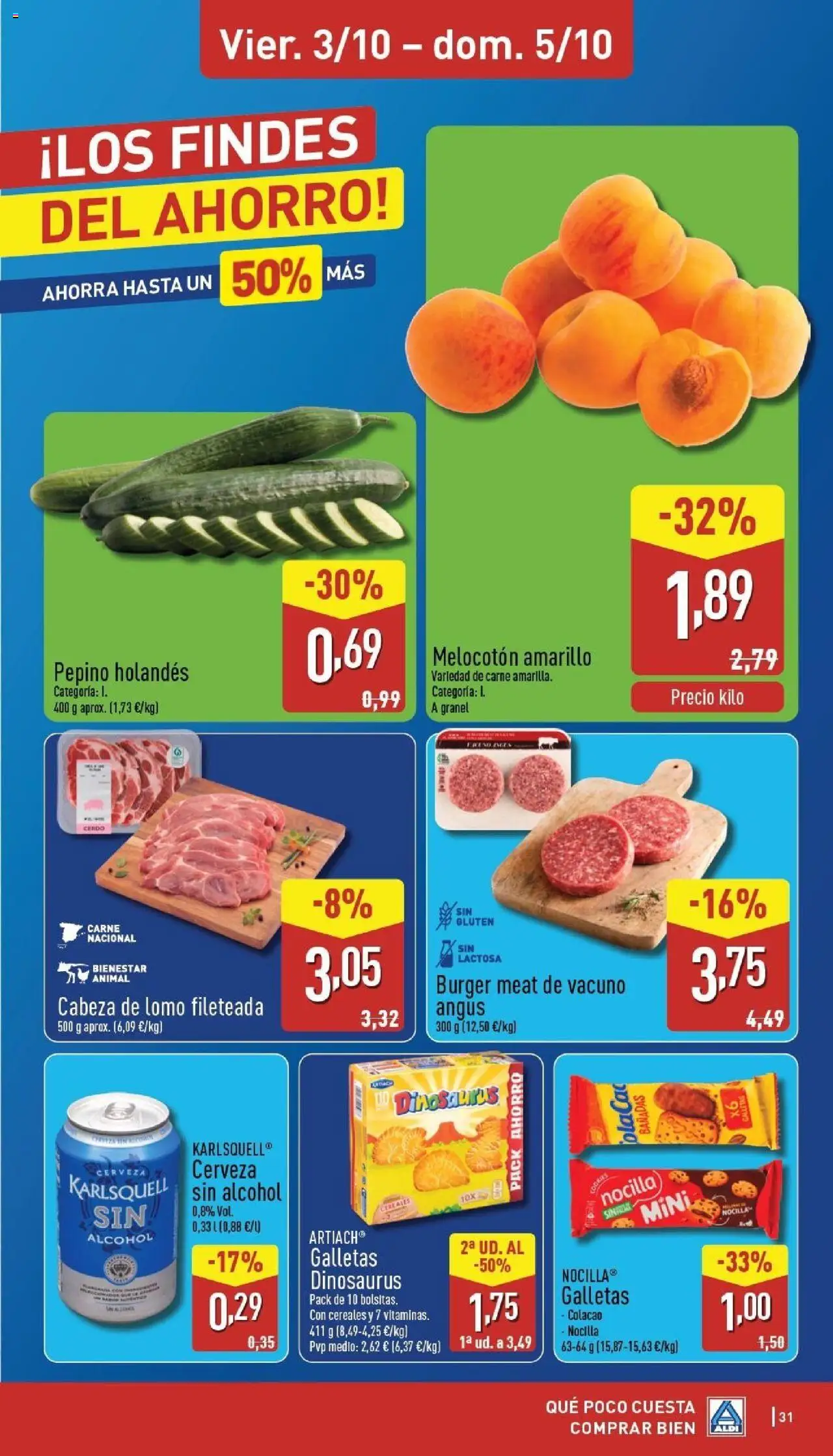 Aldi folleto Península │ válido desde el 29.09.2025 | Página: 31 | Productos: Στιγμιαίος καφές, Cerveza, Cereales, Galletas