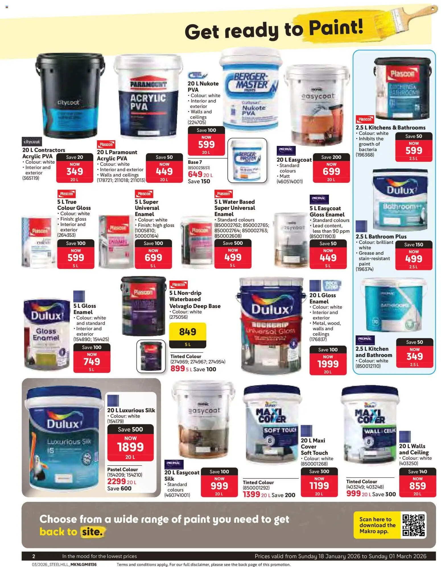 New Makro catalogue – valid from 18.01.2026 | Page: 2 | Products: Gloss, Cover, Paint, Enamel