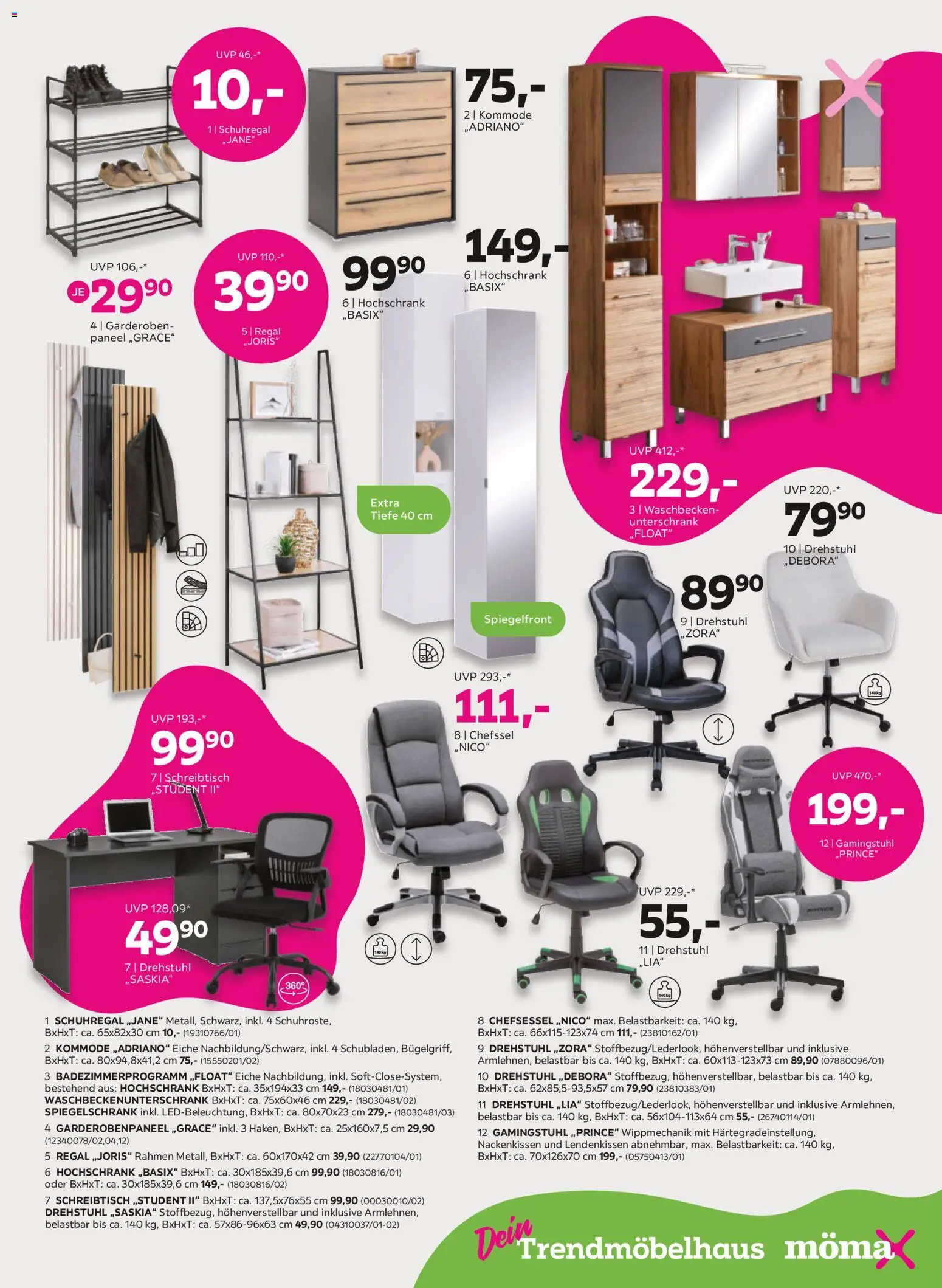 Mömax Prospekt aktuell gültig ab 28.04.2026 | Seite: 13 | Produkte: Kommode, Regal, Waschbecken