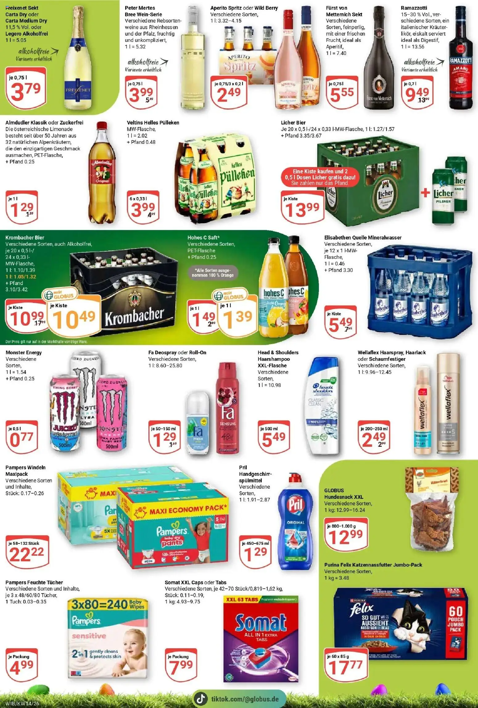 Globus prospekt Wiesbaden-Nordenstadt	 – gültig ab 30.03.2026 | Seite: 10 | Produkte: Freixenet, Mineralwasser, Pril, Ramazzotti