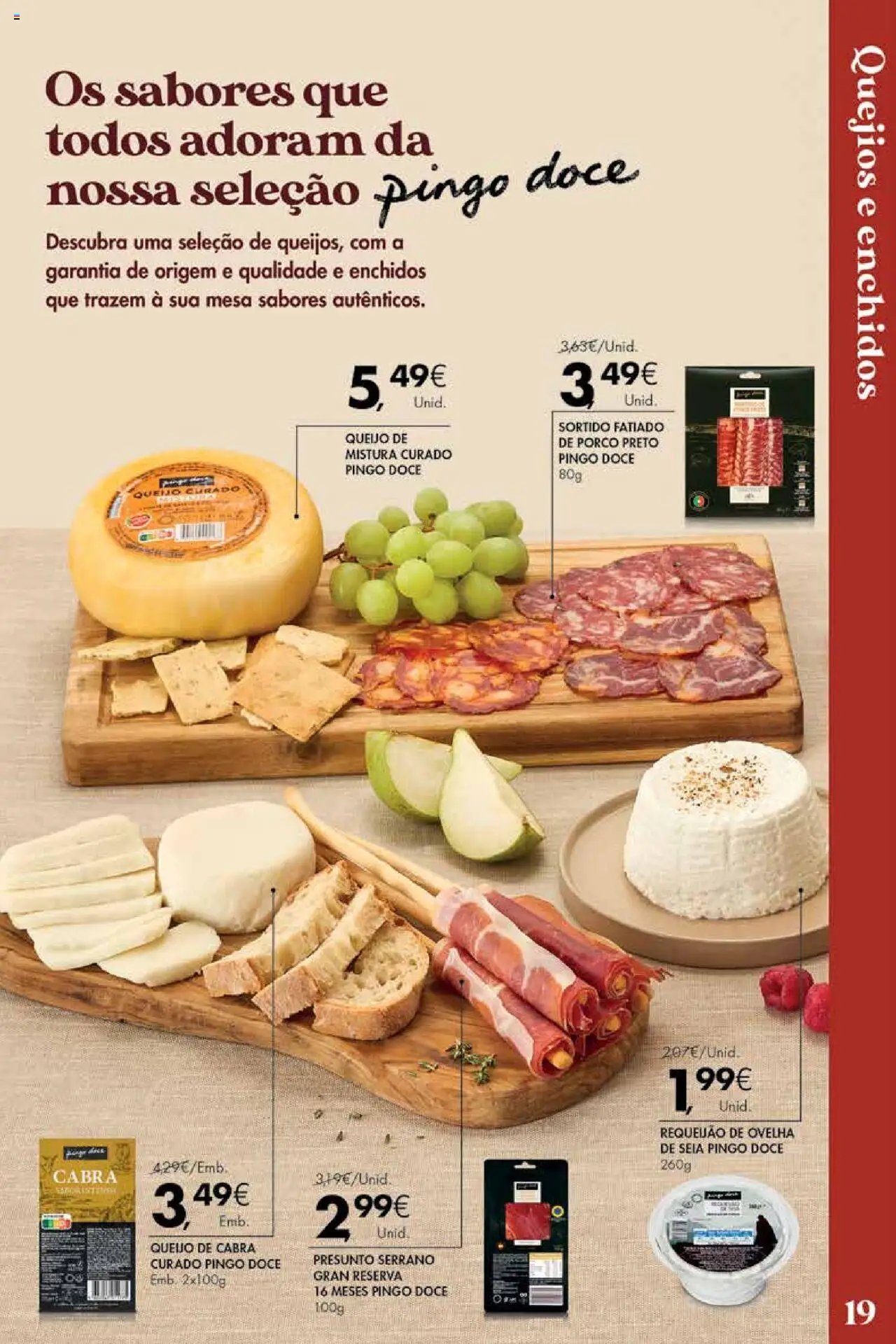 Pingo Doce - Vinhos e Sabores de Portugal Madeira │ válido de 09.09.2025 | Página: 19 | Produtos: Mesa, Queijo, Requeijão, Presunto