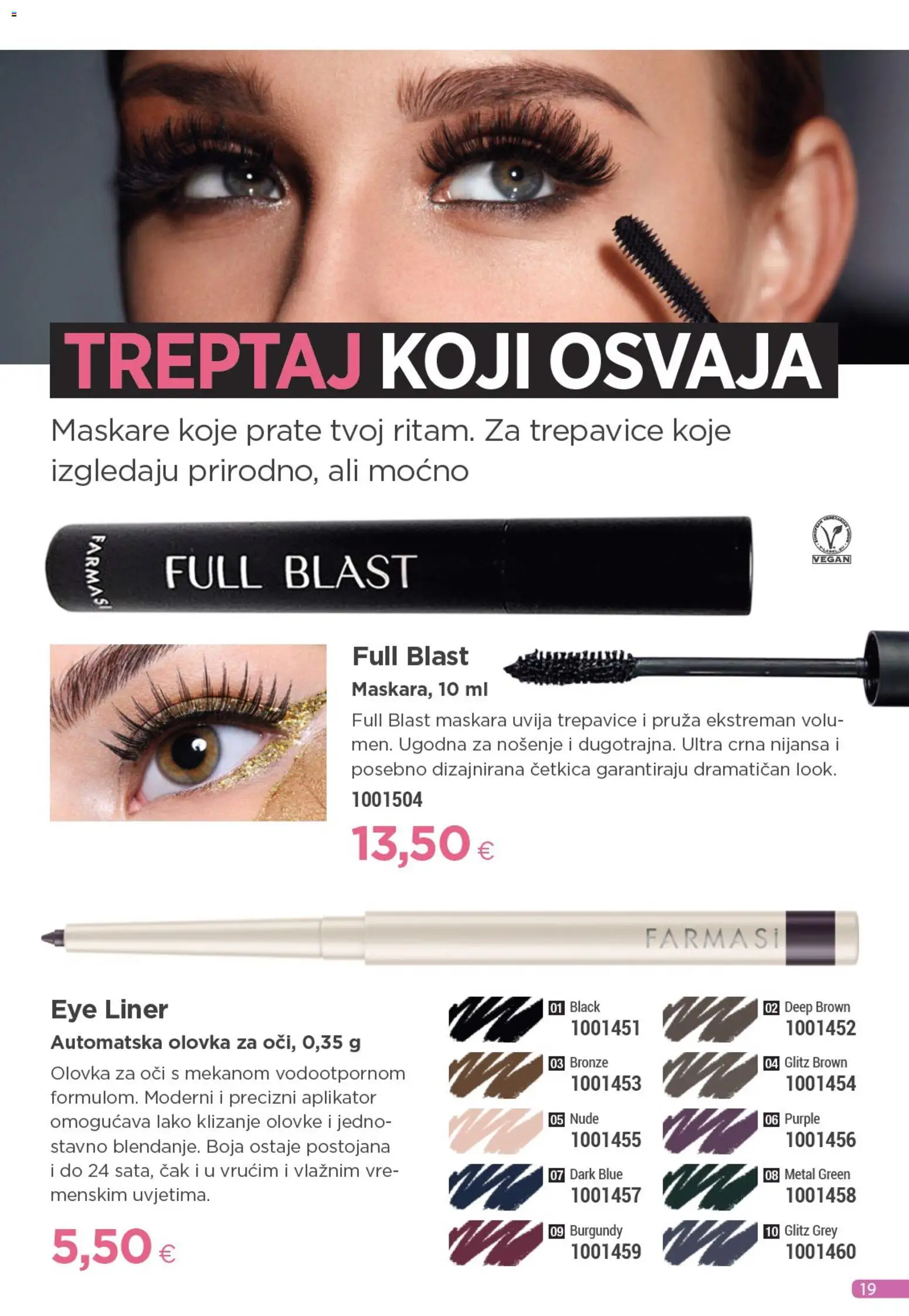 Farmasi katalog | vrijedi od 01.11.2025 | Stranica: 19 | Proizvodi: Maskara, Olovka za oči