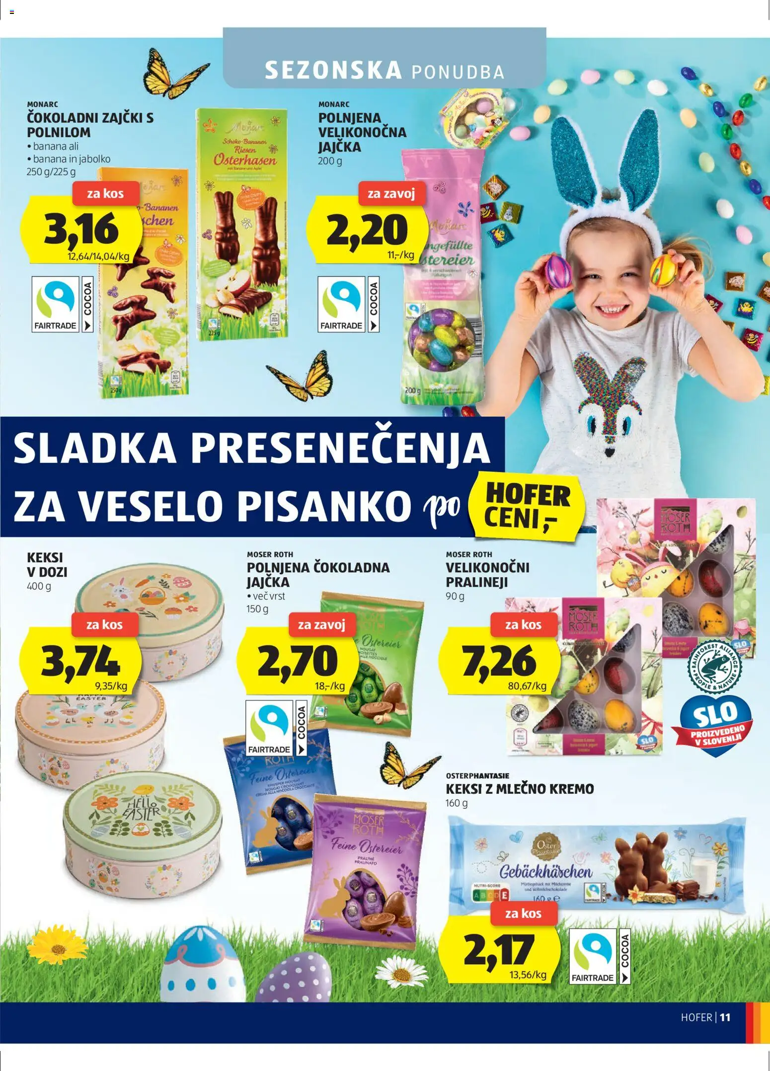 Hofer SI katalog | vrijedi od 18.03.2026 | Stranica: 11 | Proizvodi: Keksi