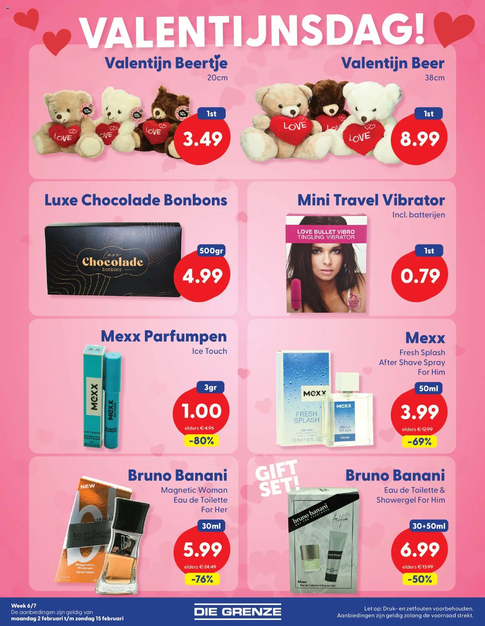 {H1} | Pagina: 7 | Producten: Chocolade, Eau de toilette, Gel, Batterijen