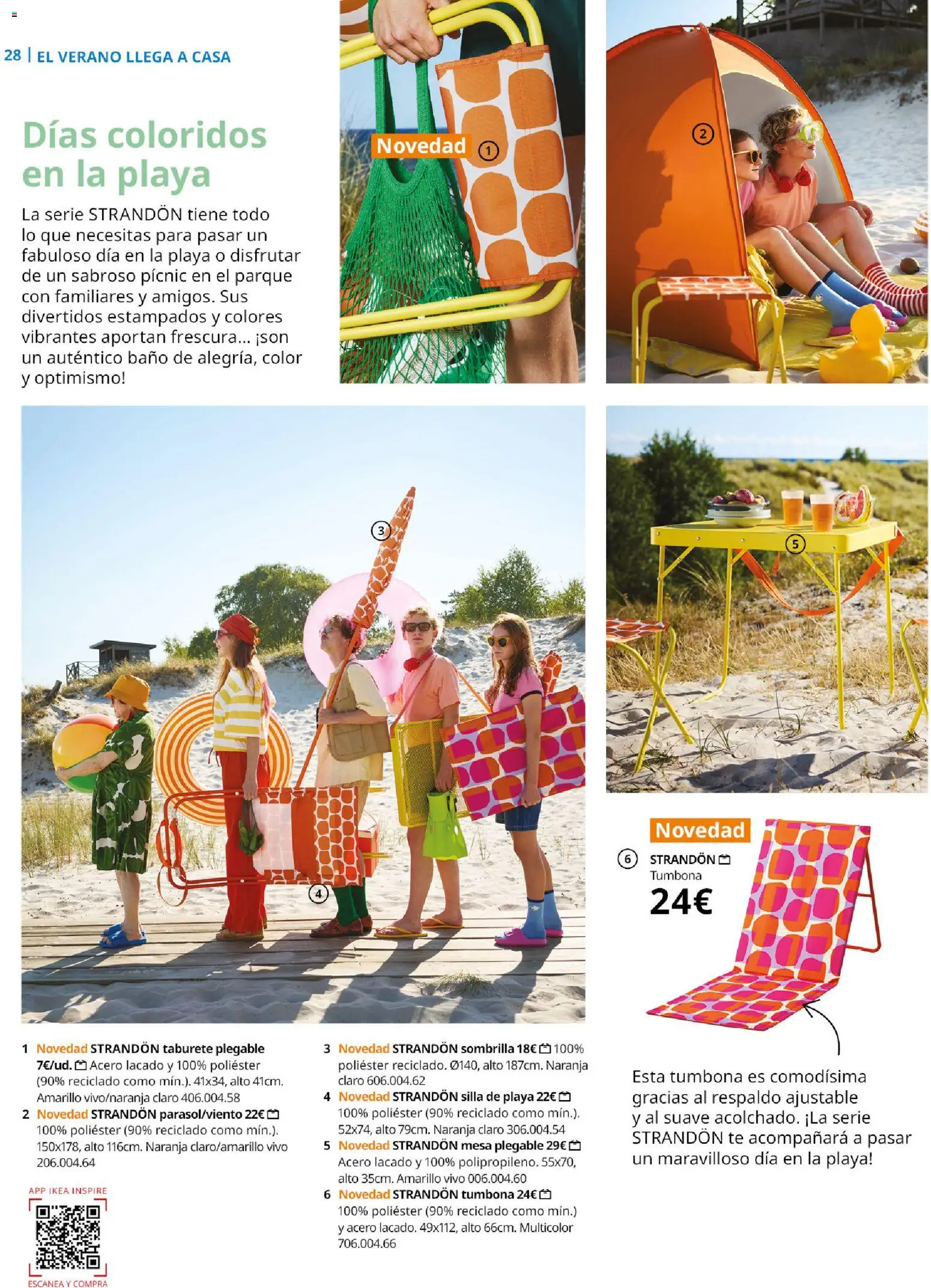 Catálogo IKEA Family │ válido desde el 01.04.2026 | Página: 28 | Productos: Té, Tumbona, Silla, Baño