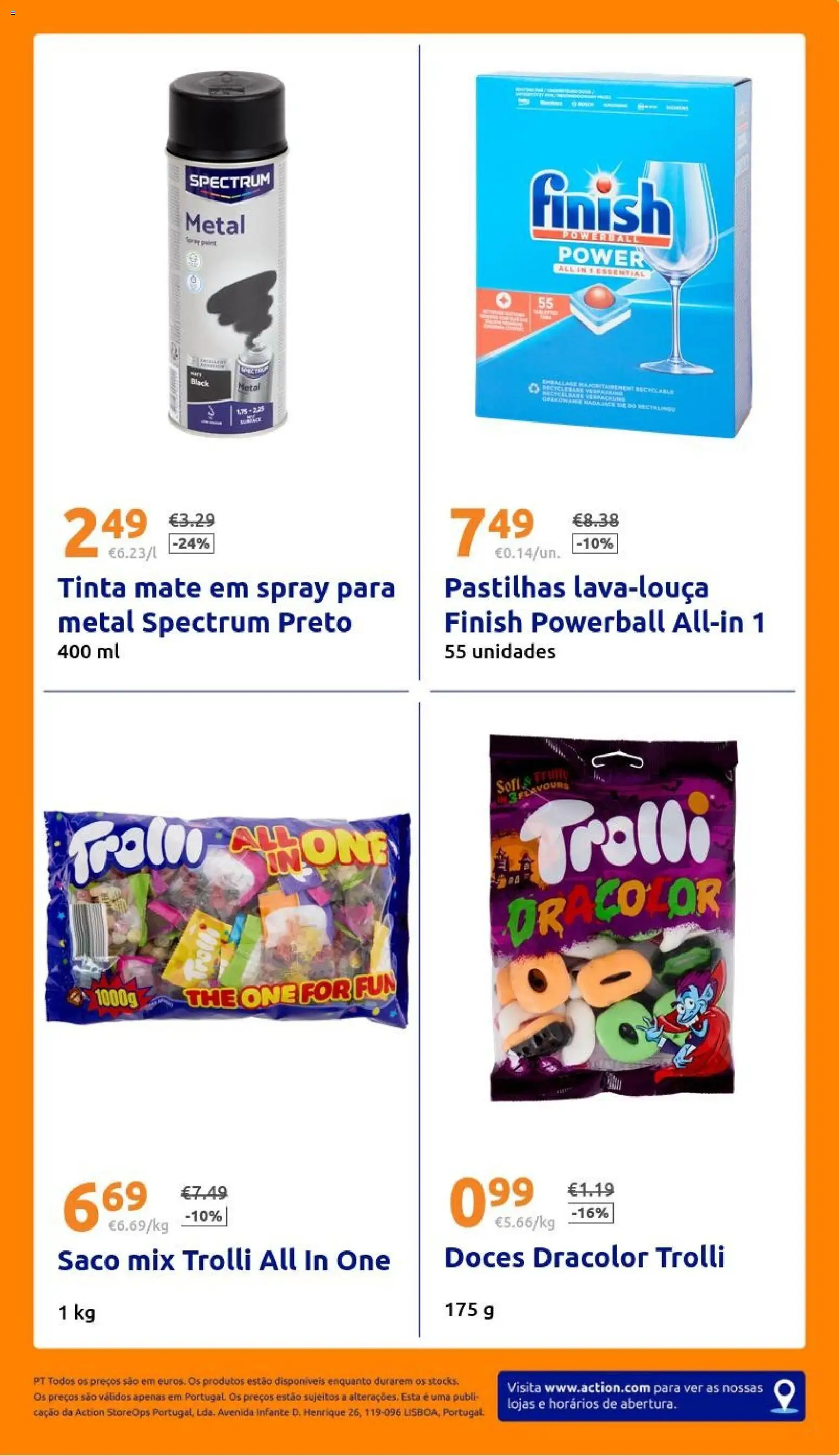 Action - Action PT week 43 2025 │ válido de 22.10.2025 | Página: 27 | Produtos: Tinta, Doces