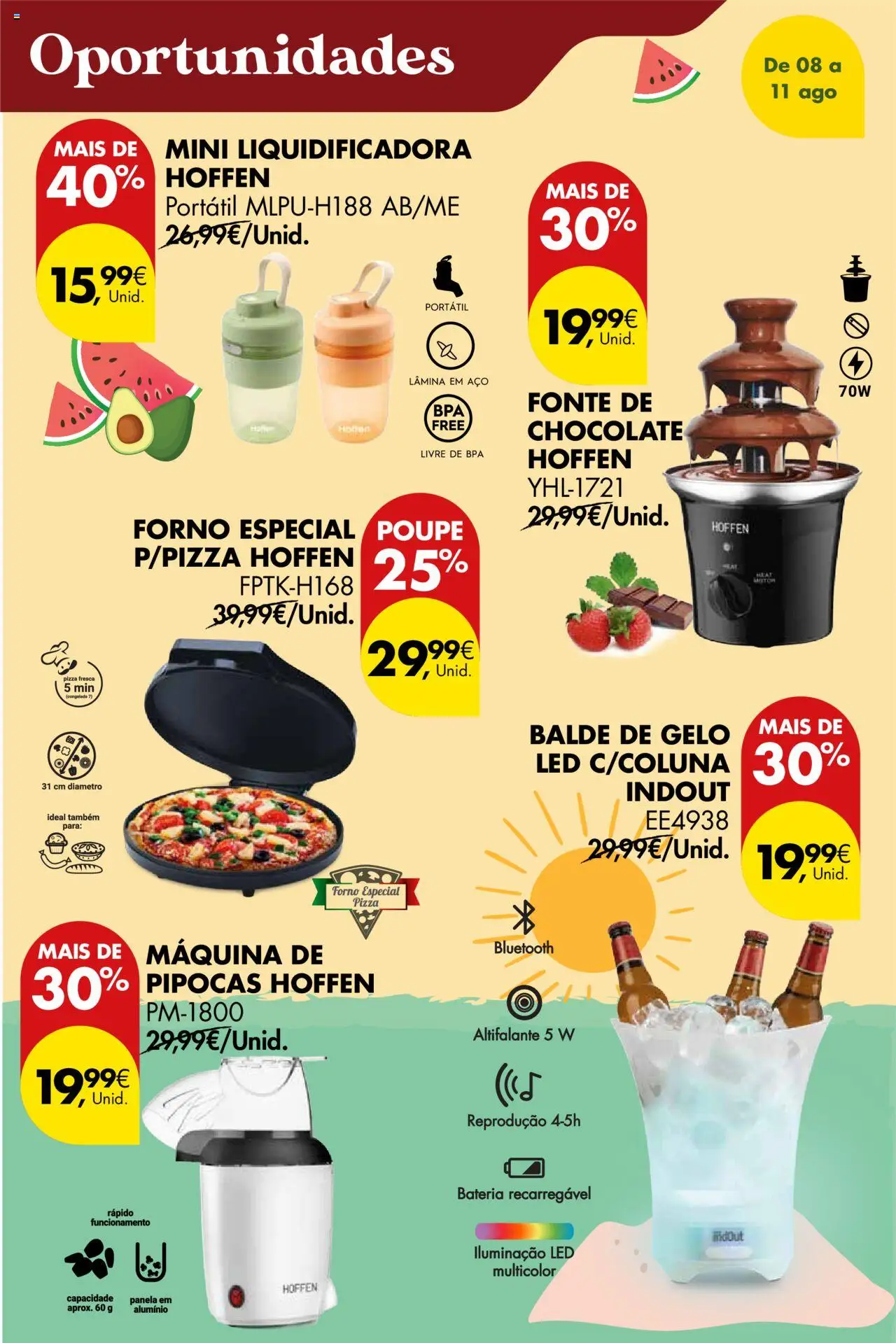 Pingo Doce Poupe este Fim de Semana │ válido de 08.08.2025 | Página: 20 | Produtos: Forno, Balde, Chocolate, Pizza