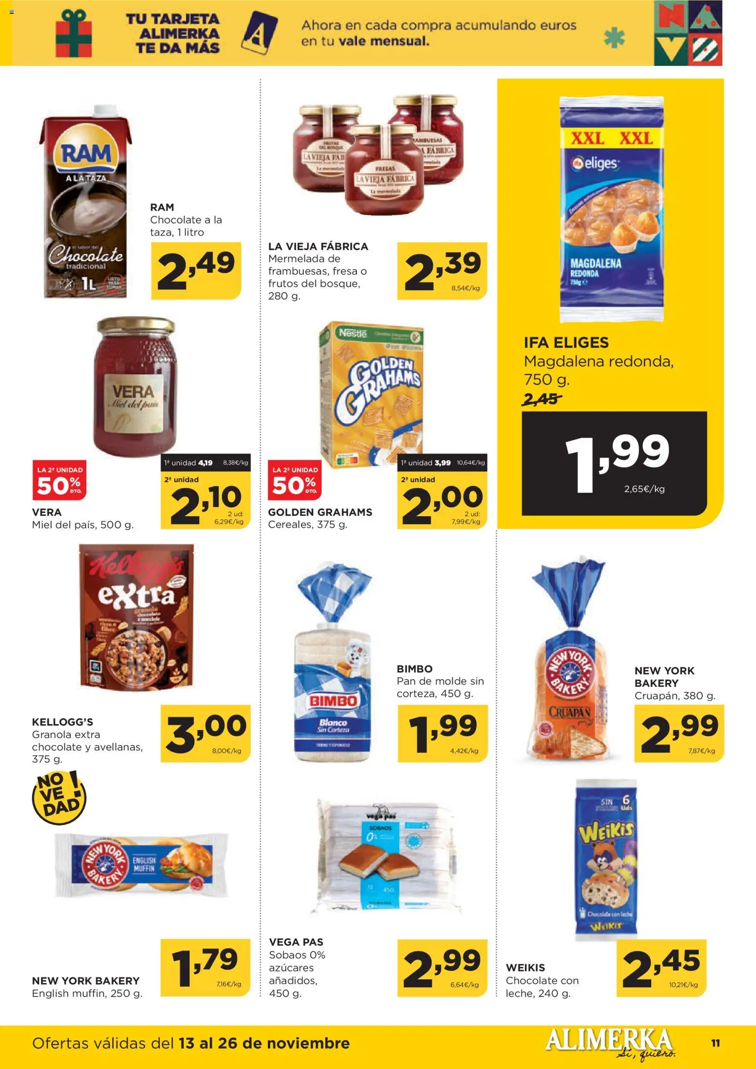 Alimerka folleto Asturias │ válido desde el 13.11.2025 | Página: 13 | Productos: Ψηφιακή κάμερα, Chocolate, Fresas, Chocolate con leche