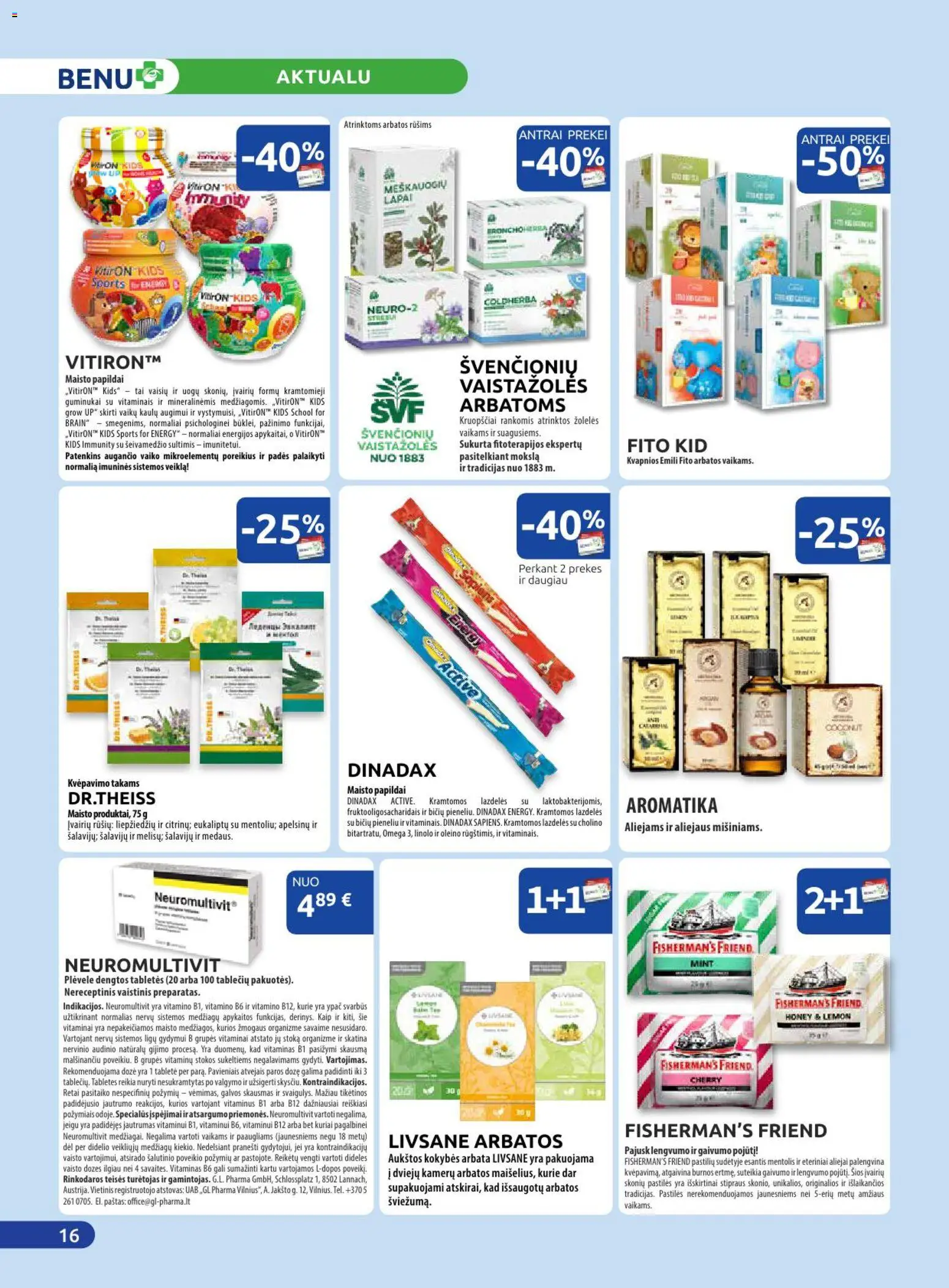 BENU akcijos nuo 01.04.2026 | Puslapis: 16