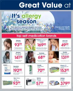 Clicks specials catalogue – valid from 17.12.2025 | Page: 24 | Products: Tablet, Syrup, Nasal spray