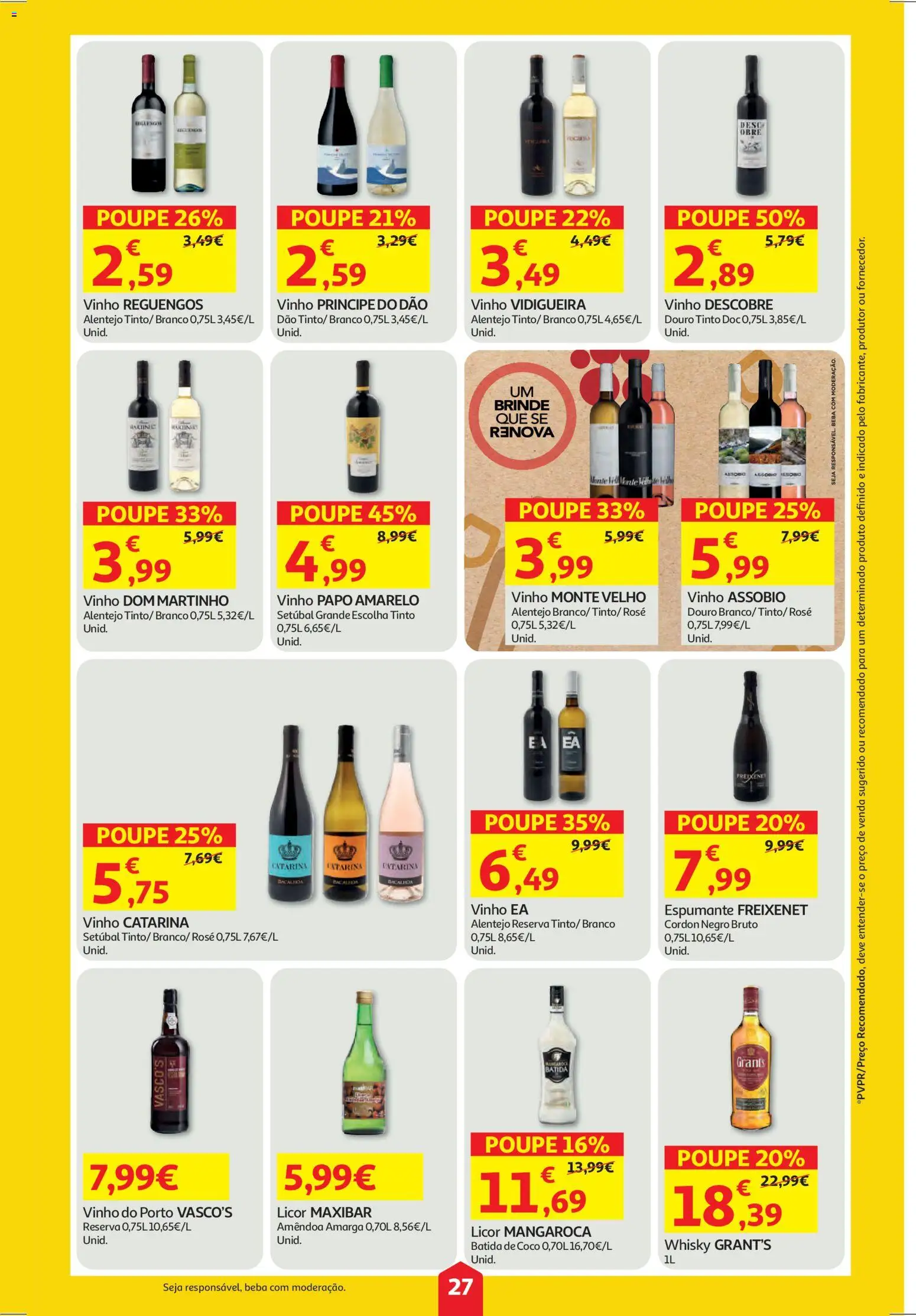 Auchan folheto │ válido de 29.01.2026 | Página: 27 | Produtos: Whisky, Espumante, Licor, Vinho