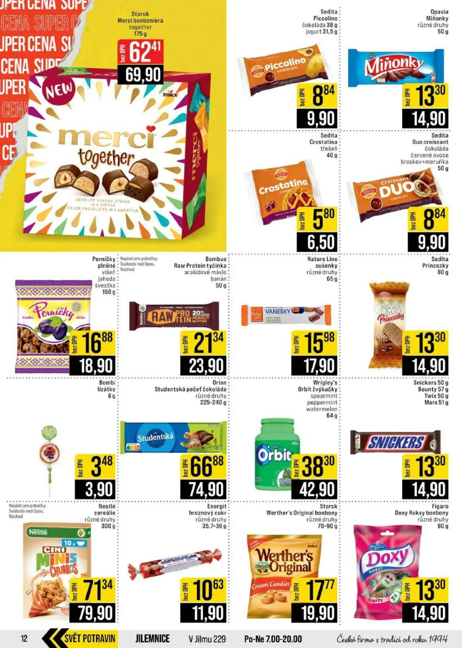 Jip leták - Cash & Carry od 18.02.2026 | Strana: 12 | Produkty: Máslo, Čokoláda, Twix, Perníčky