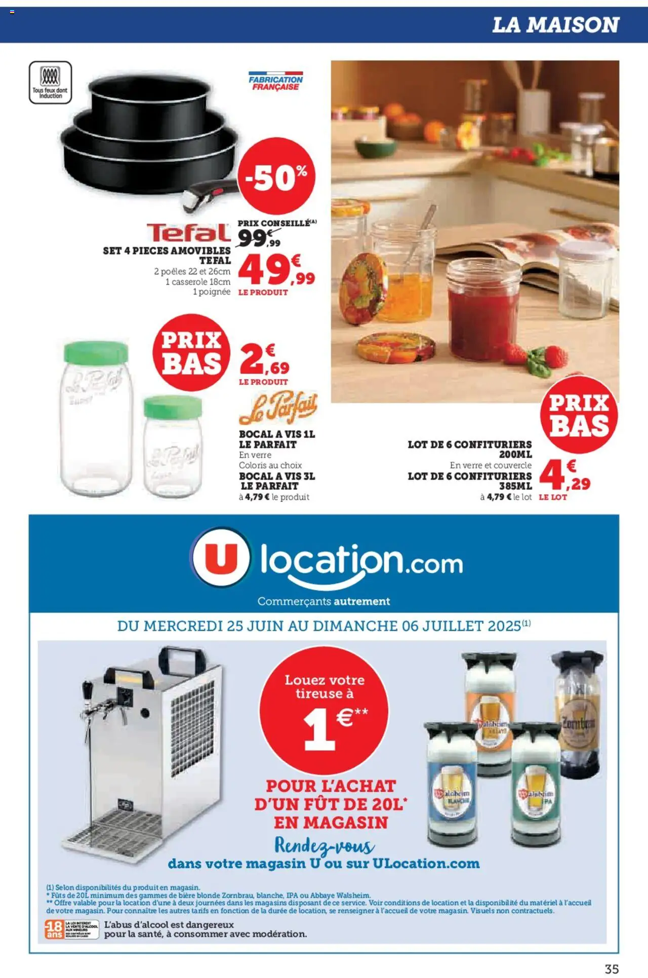  | Page: 35 | Produits: Bière blonde, Casserole, Tefal, Bière