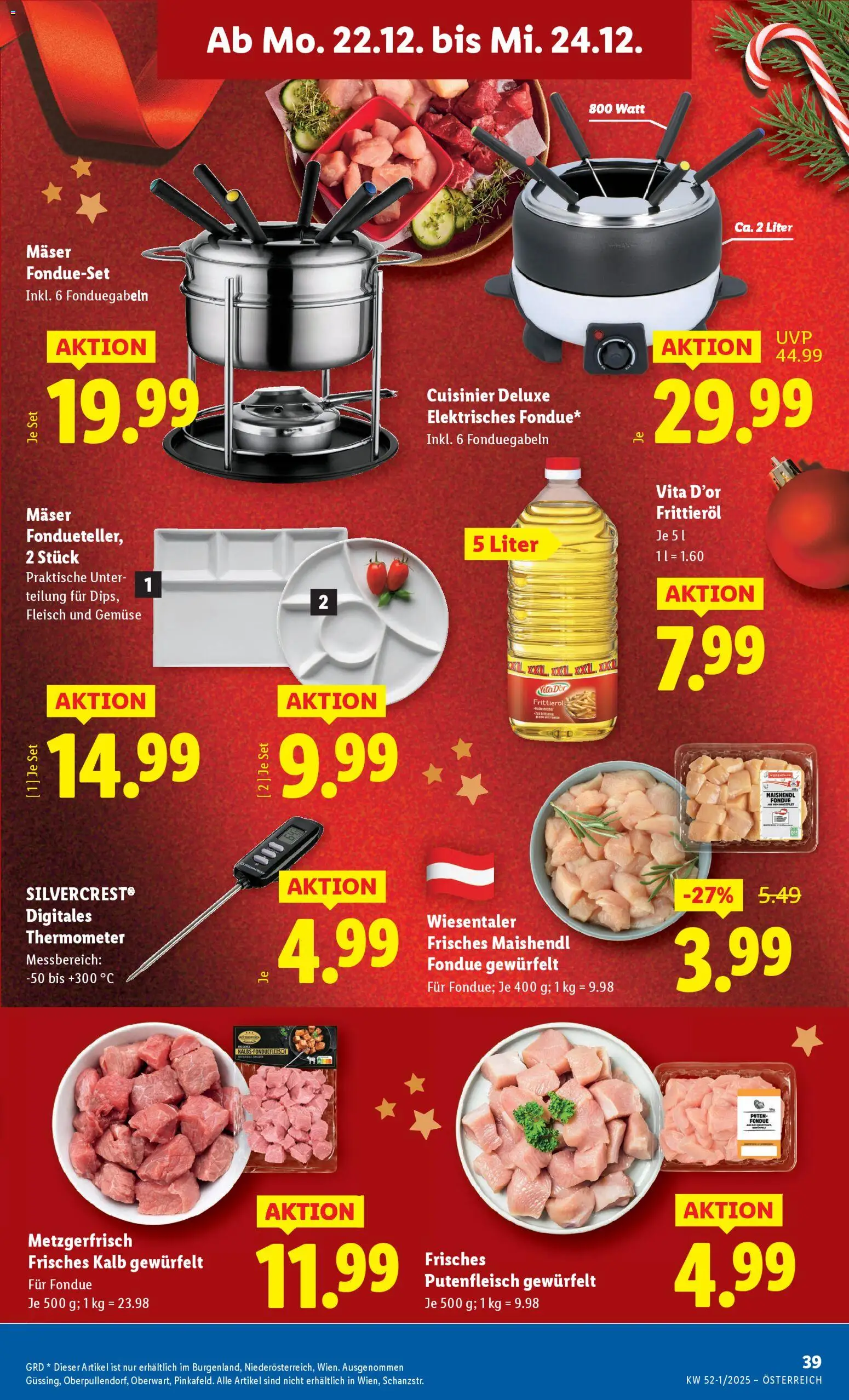 Lidl Flugblatt - Eisenstadt, Ebenfurth, Mattersburg gültig ab 18.12.2025 | Seite: 43 | Produkte: Gemüse, Thermometer, Huile à frire