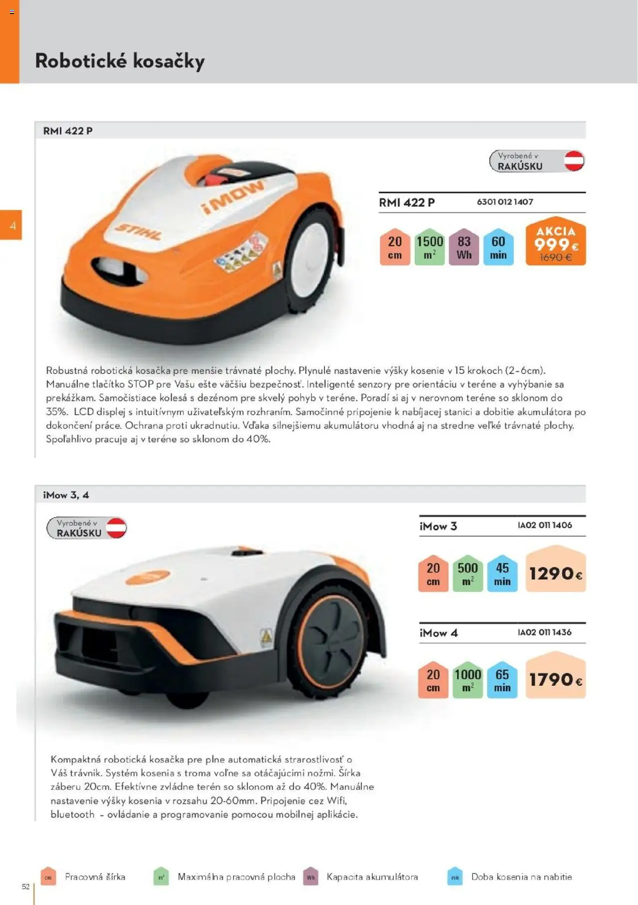 Nové STIHL akcie – leták je platný od 29.09.2025 | Strana: 52 | Produkty: Robotická kosačka, Kosačka, Kosačky