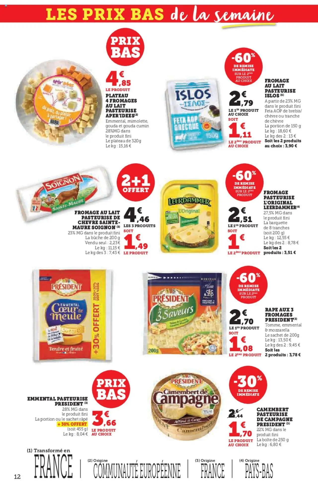  | Page: 12 | Produits: Feta, Lait, Fromage, Camembert
