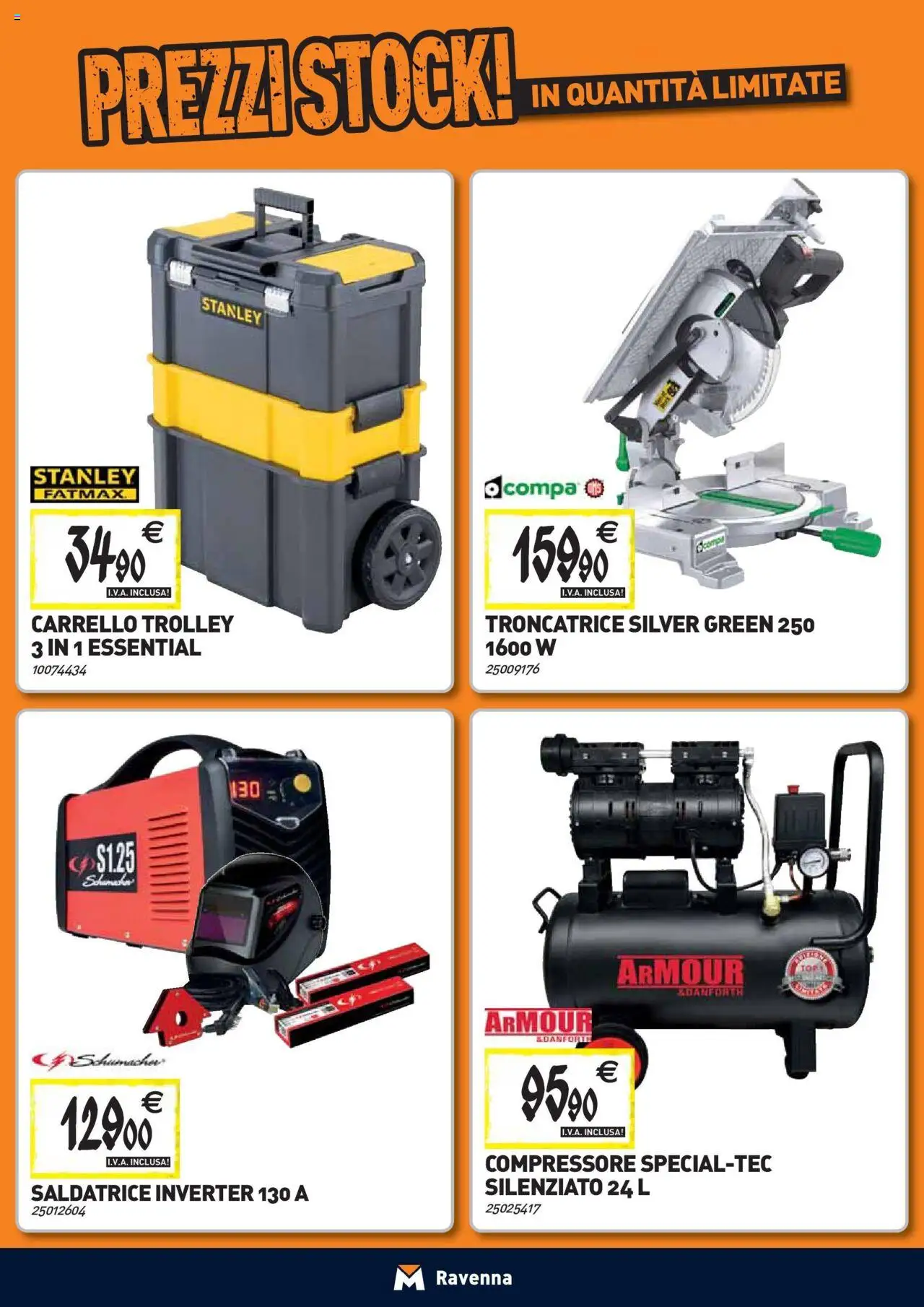 Volantino TECNOMAT del 24.09.2025 | Pagina: 22 | Prodotti: Compressore, Top, Carrello, Trolley
