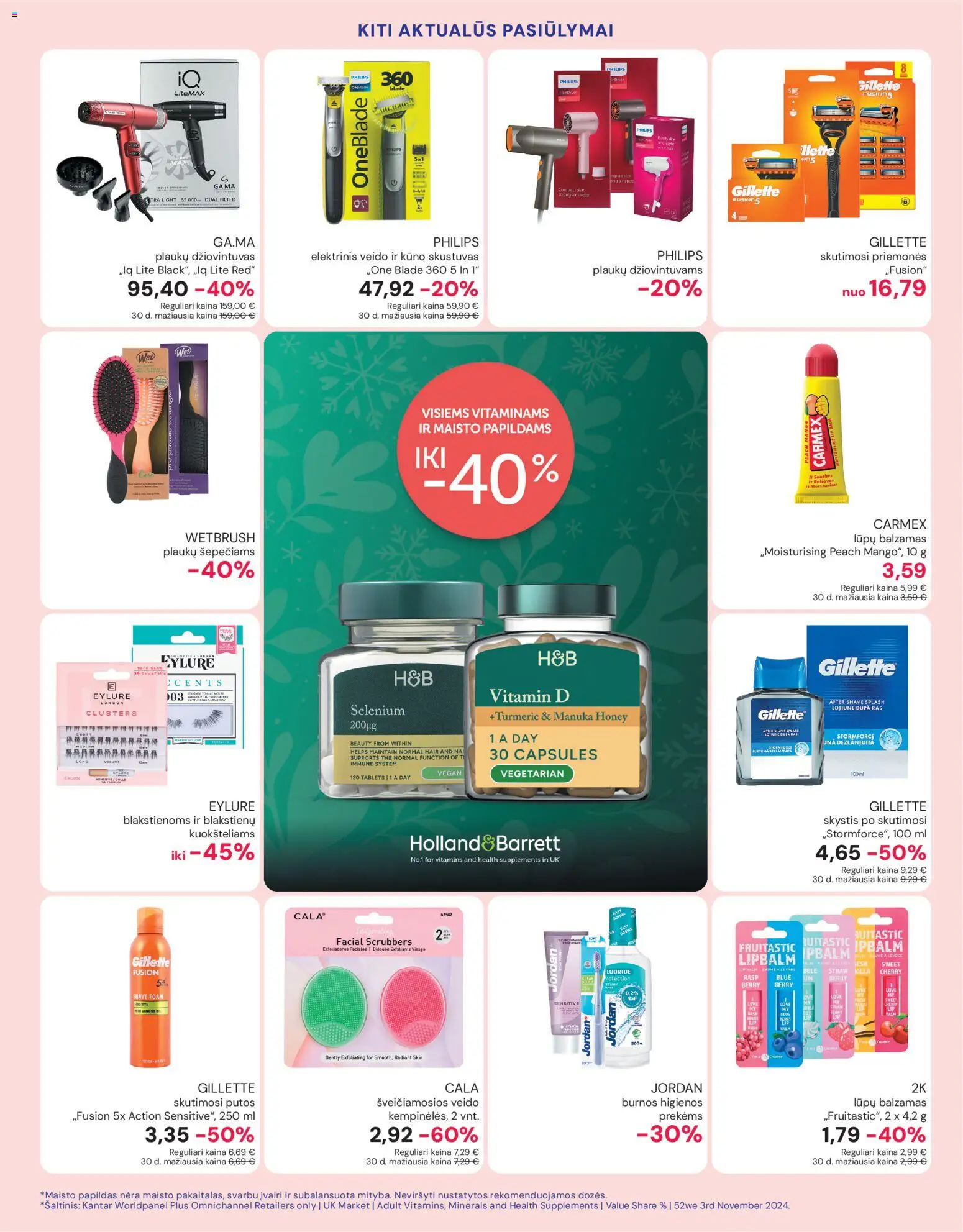 Eurokos akcijos nuo 25.11.2025 | Puslapis: 17 | Prekių: Balzamas, Skustuvas, Skutimosi putos