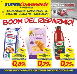 Anteprima del volantino SuperConveniente Caltanissetta/San Cataldo/Gela/Avola/Lascari catalogo valido a partire dal 23.09.2025