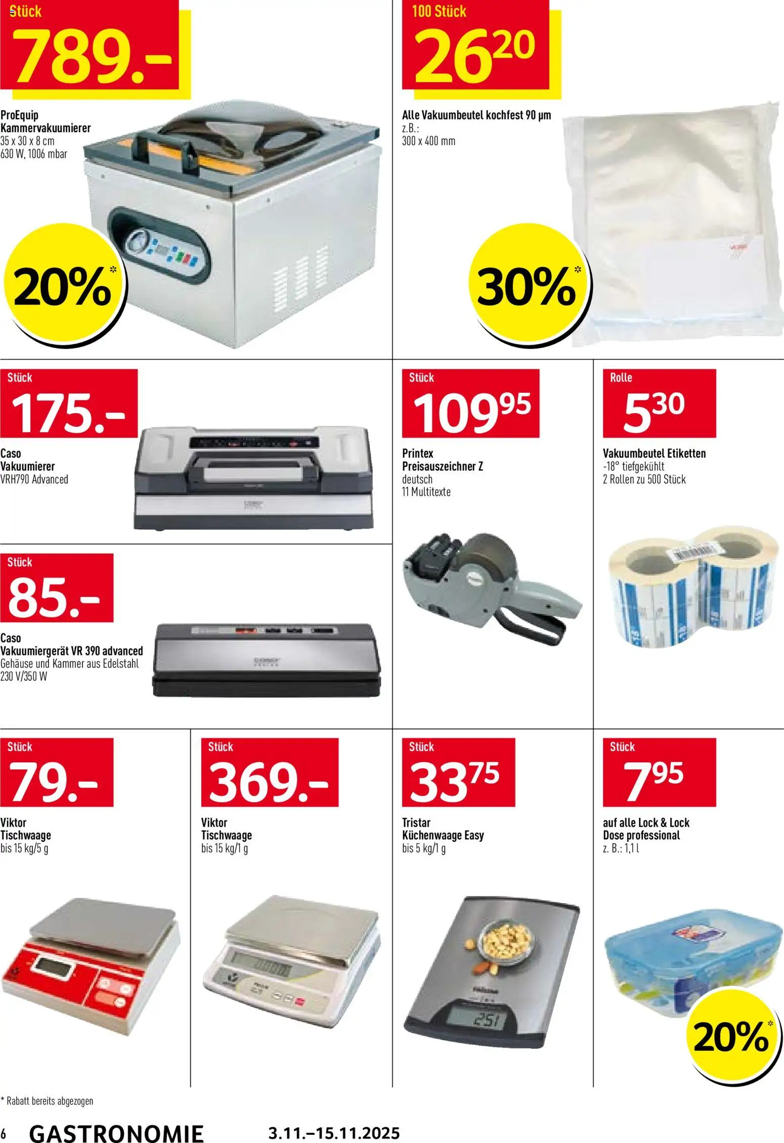 Prodega Aktionen Gastronomie – gültig ab 03.11.2025 | Seite: 6