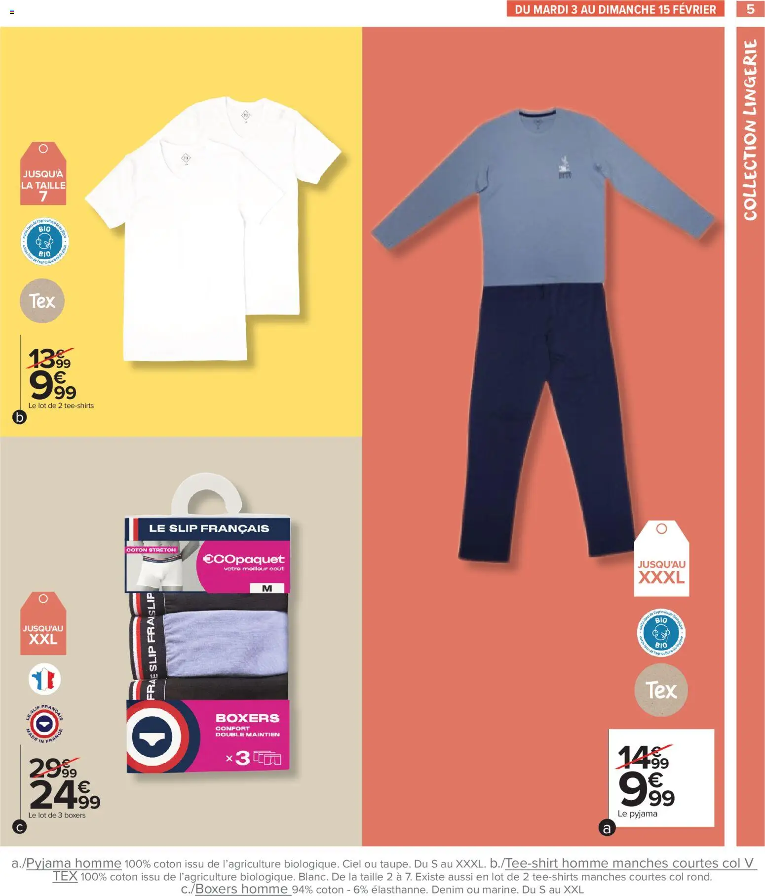 {H1} | Page: 5 | Produits: Coton, Pyjama