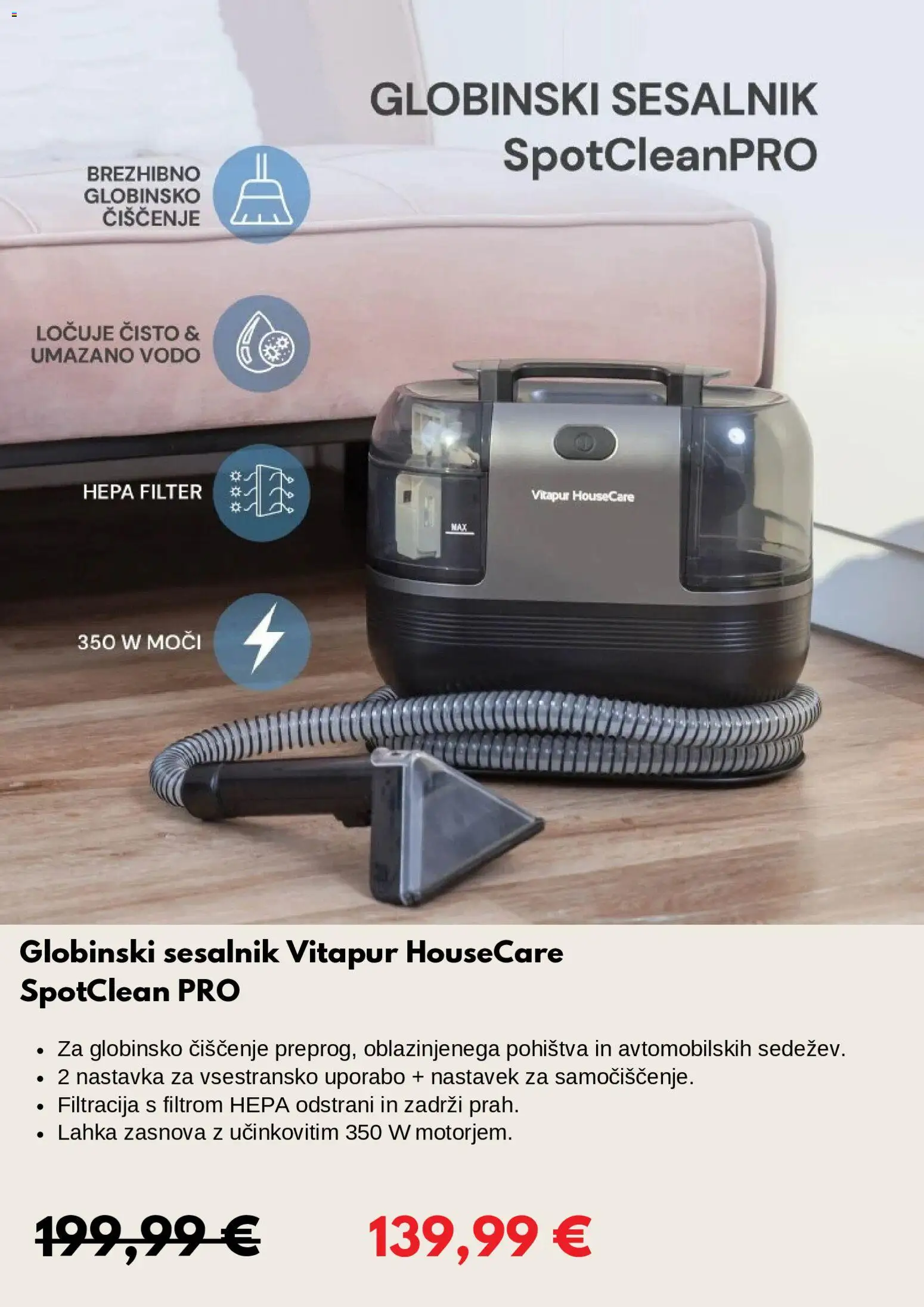 Novi Vitapur katalog ponudbe – veljaven od 04.12.2025 | Stran: 3 | Izdelki: Sesalnik