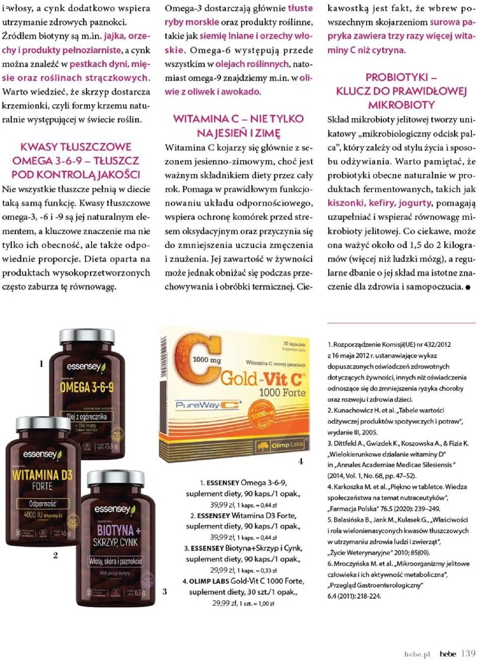 Hebe gazetka - Magazyn od 01.03.2026 | Strona: 139 | Produkty: Olej, Ryby, Orzechy