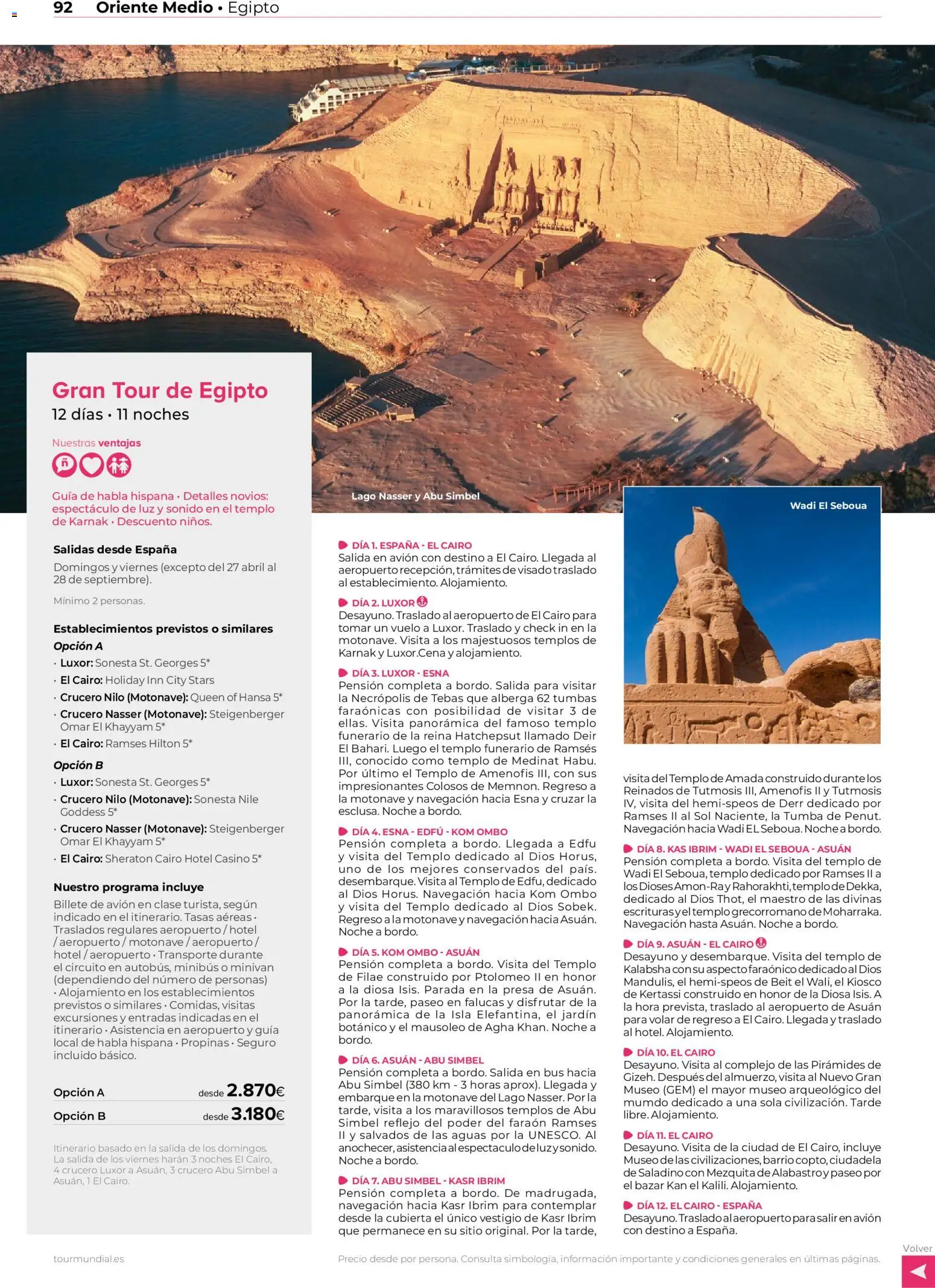 Viajes El Corte Inglés Africa y Oriente Medio │ válido desde el 01.01.2026 | Página: 92 | Productos: Navegación