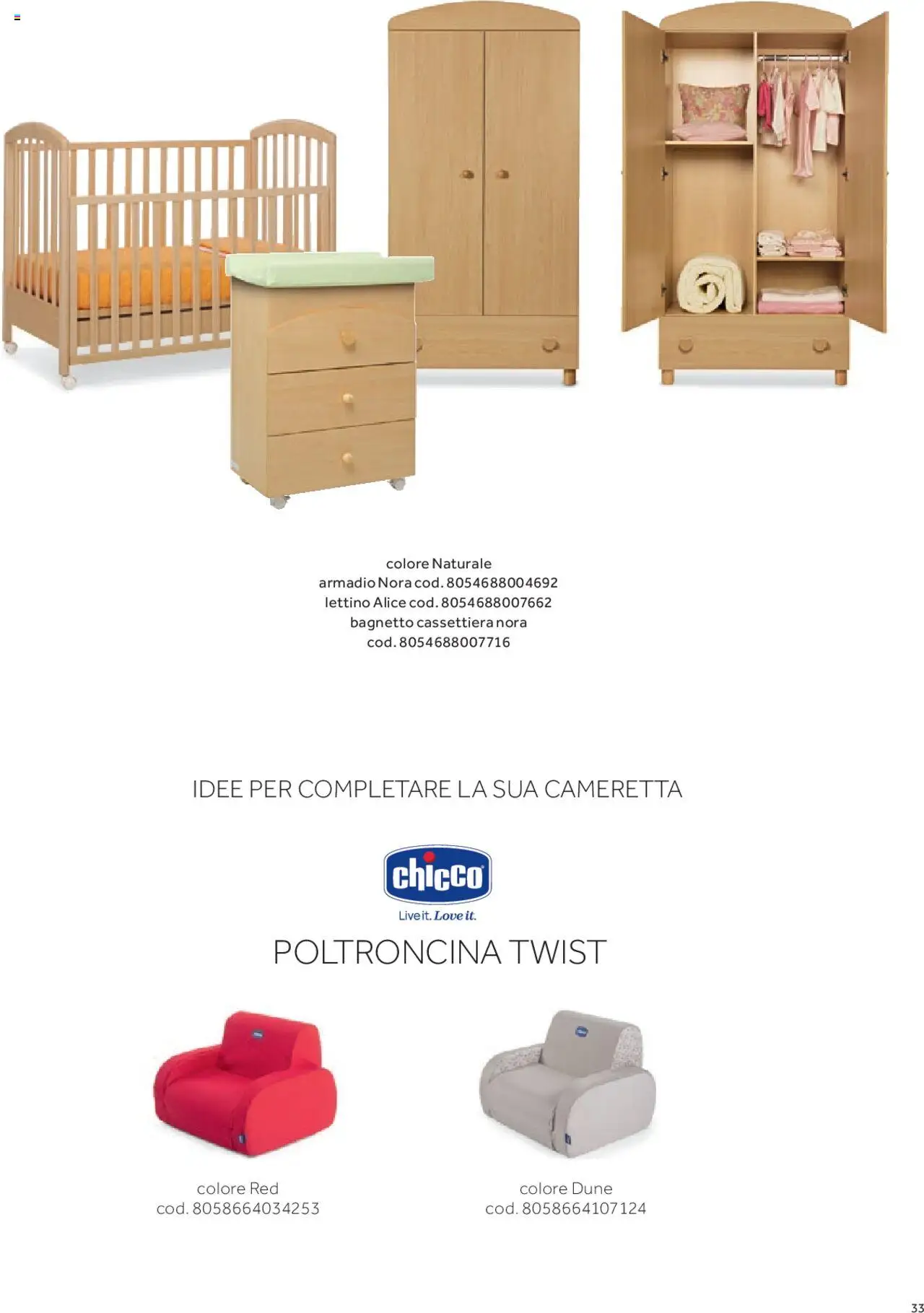 Volantino Prenatal del 01.01.2025 | Pagina: 26 | Prodotti: Lettino, Bagnetto, Armadio, Cassettiera