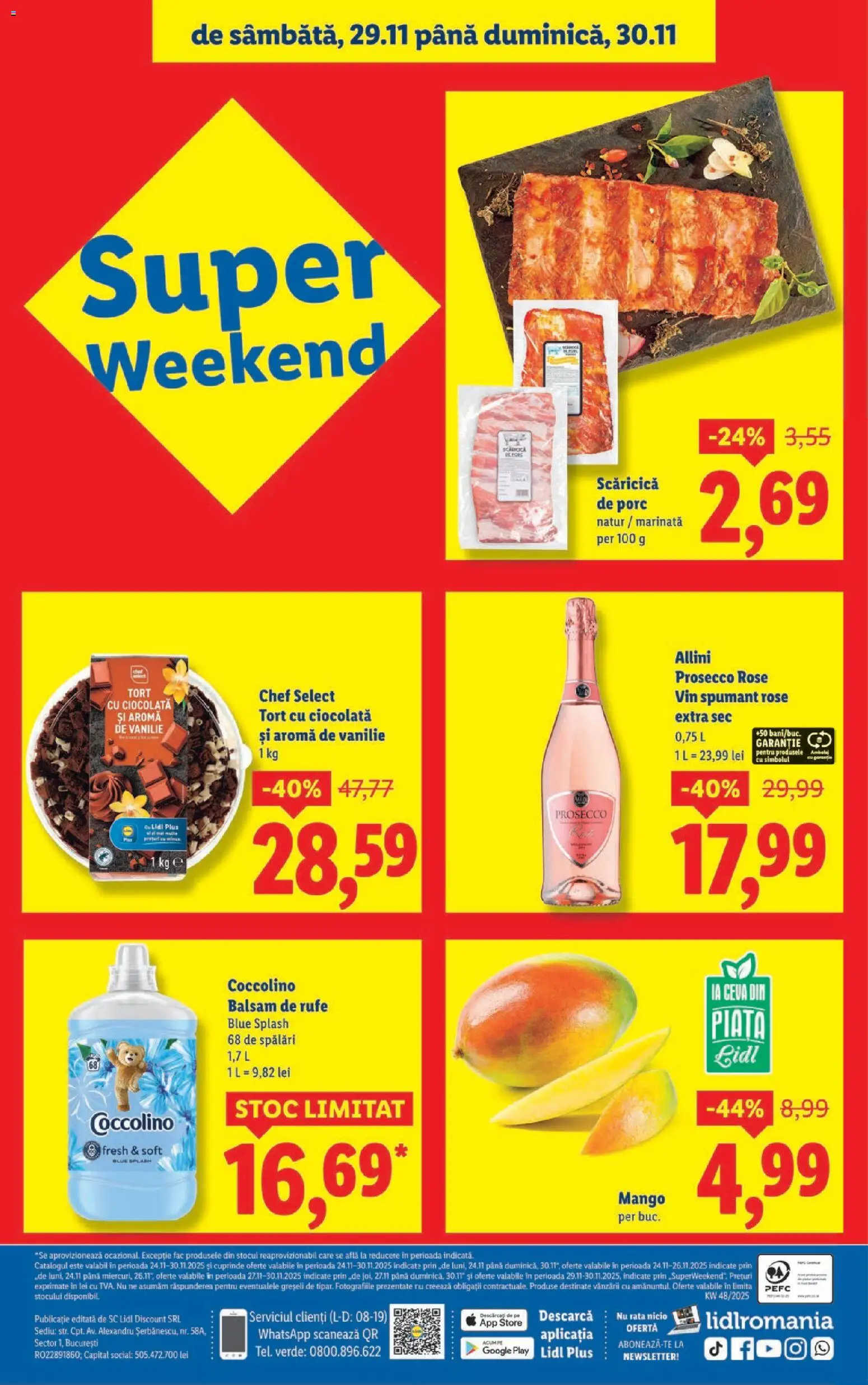 Noul catalog Lidl – valabil de la 24.11.2025 | Pagină: 40 | Produse: Balsam, Prosecco, Ciocolată, Balsam de rufe