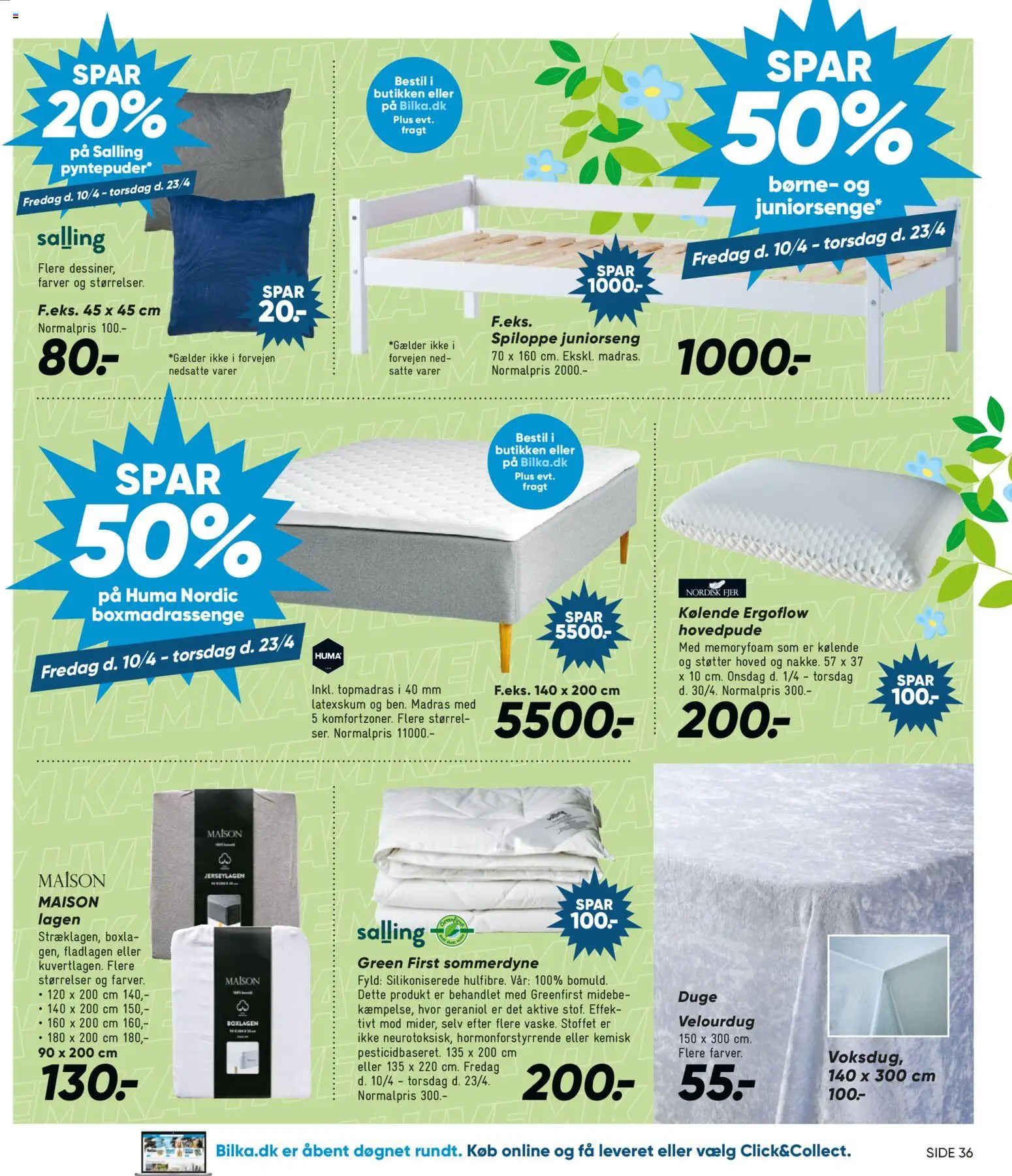 Bilka tilbudsavis – gyldig fra 10.04.2026 | Side: 21 | Produkter: Madras, Søm