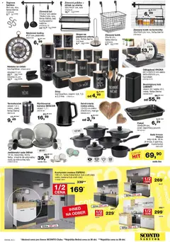 Sconto nábytok leták platný od 11.02.2026 | Strana: 23 | Produkty: Nábytok, Nástenne hodiny, Hodiny, Kanvica