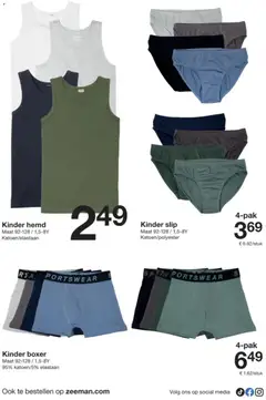 Zeeman folder - Voorbeeld van een folder van Zeeman, geldig van 13.12.2025 | Pagina: 12 | Producten: Slip, Kinder, Hemd