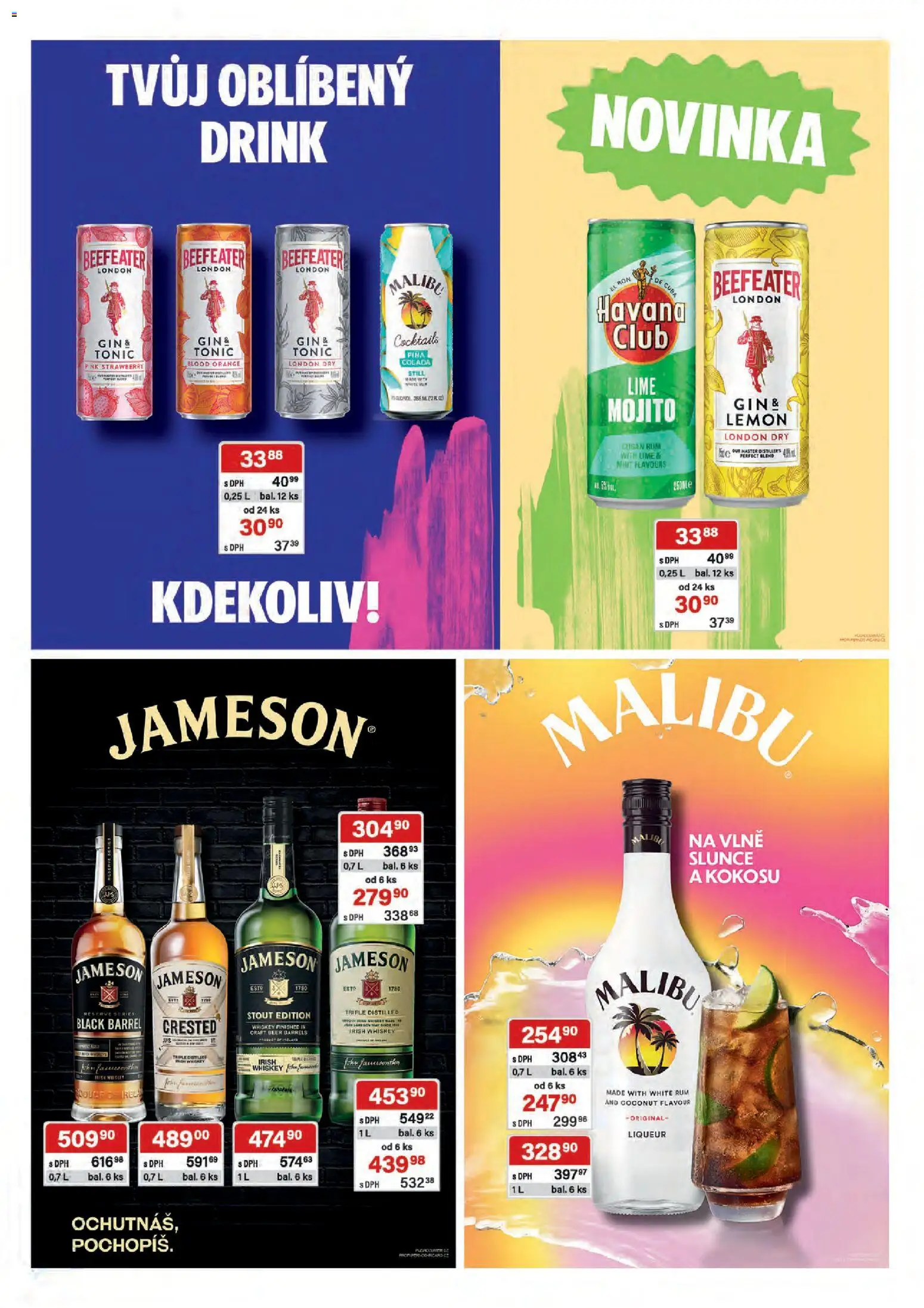 Astur & Qanto leták - Velkoobchod 05/2026 od 01.05.2026 | Strana: 33 | Produkty: Rum, Jameson, Gin, Mojito
