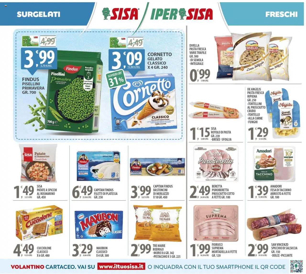 Volantino SISA del 03.10.2025 | Pagina: 5 | Prodotti: Panna, Latte, Salsiccia, Nocciole