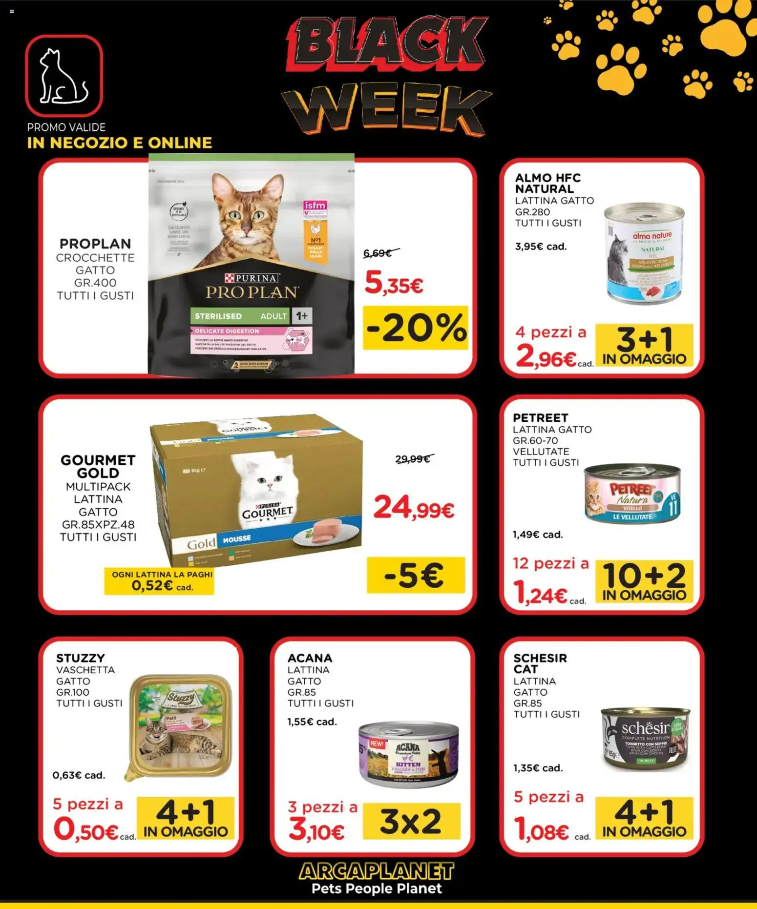 Volantino Arcaplanet del 24.11.2025 | Pagina: 5 | Prodotti: Paté, Pollo, Crocchette, Vitello