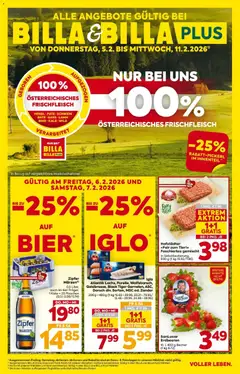 Billa Flugblatt - Grieskirchen, Wallern An Der Trattnach, Ansfelden ab 05.02.2026 gültig