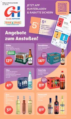 Trink und Spare Prospekt ab 06.10.2025 gültig | Seite: 1 | Produkte: Coca cola, Cola, Radeberger pilsner, Uhr