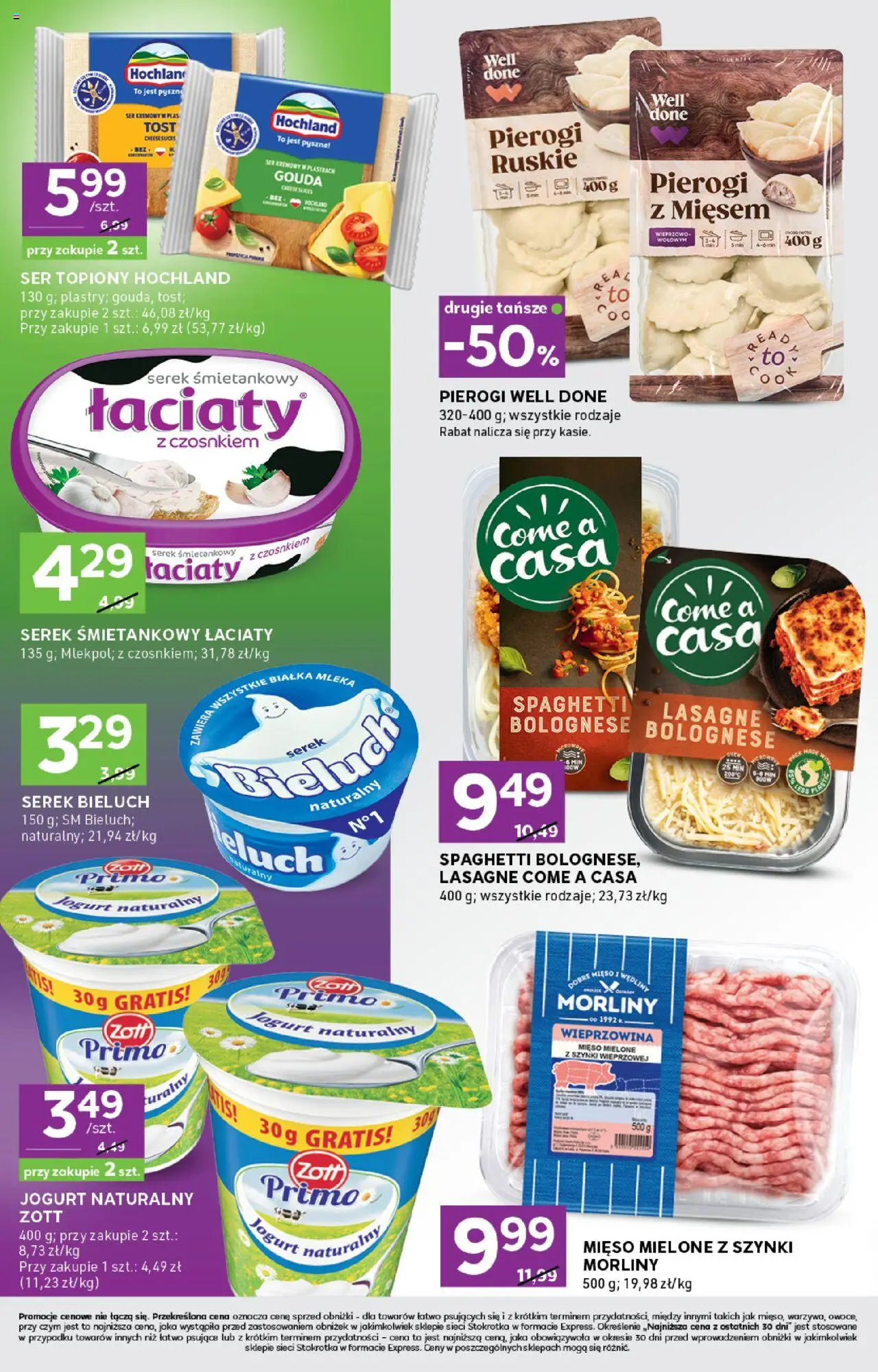 Stokrotka Gazetka - Express od 11.09.2025 | Strona: 4 | Produkty: Jogurt naturalny, Ser, Jogurt, Wieprzowina