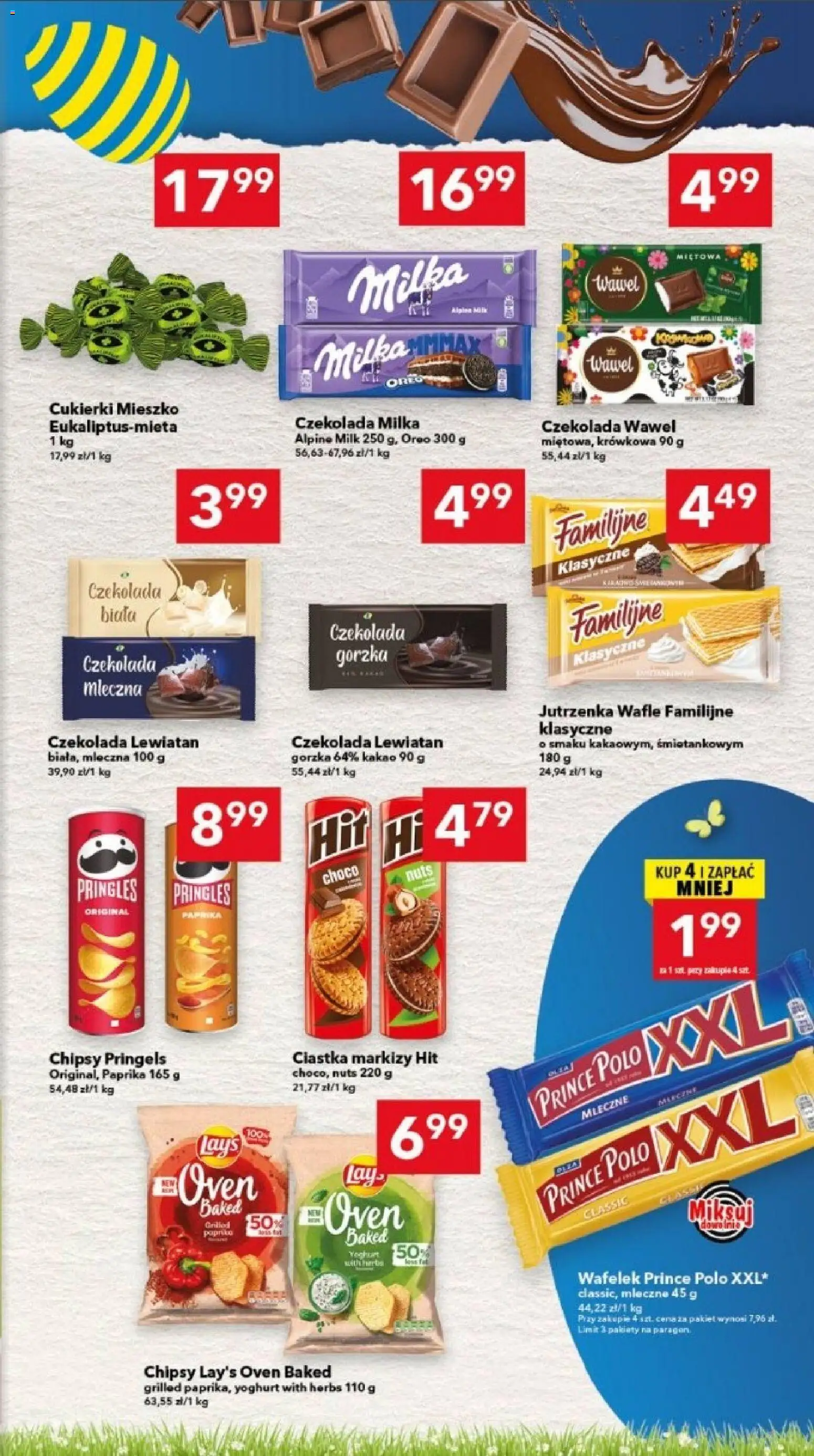 Lewiatan gazetka - Legnica od 12.03.2026 | Strona: 11 | Produkty: Prince polo xxl, Wafle, Czekolada milka, Cukierki