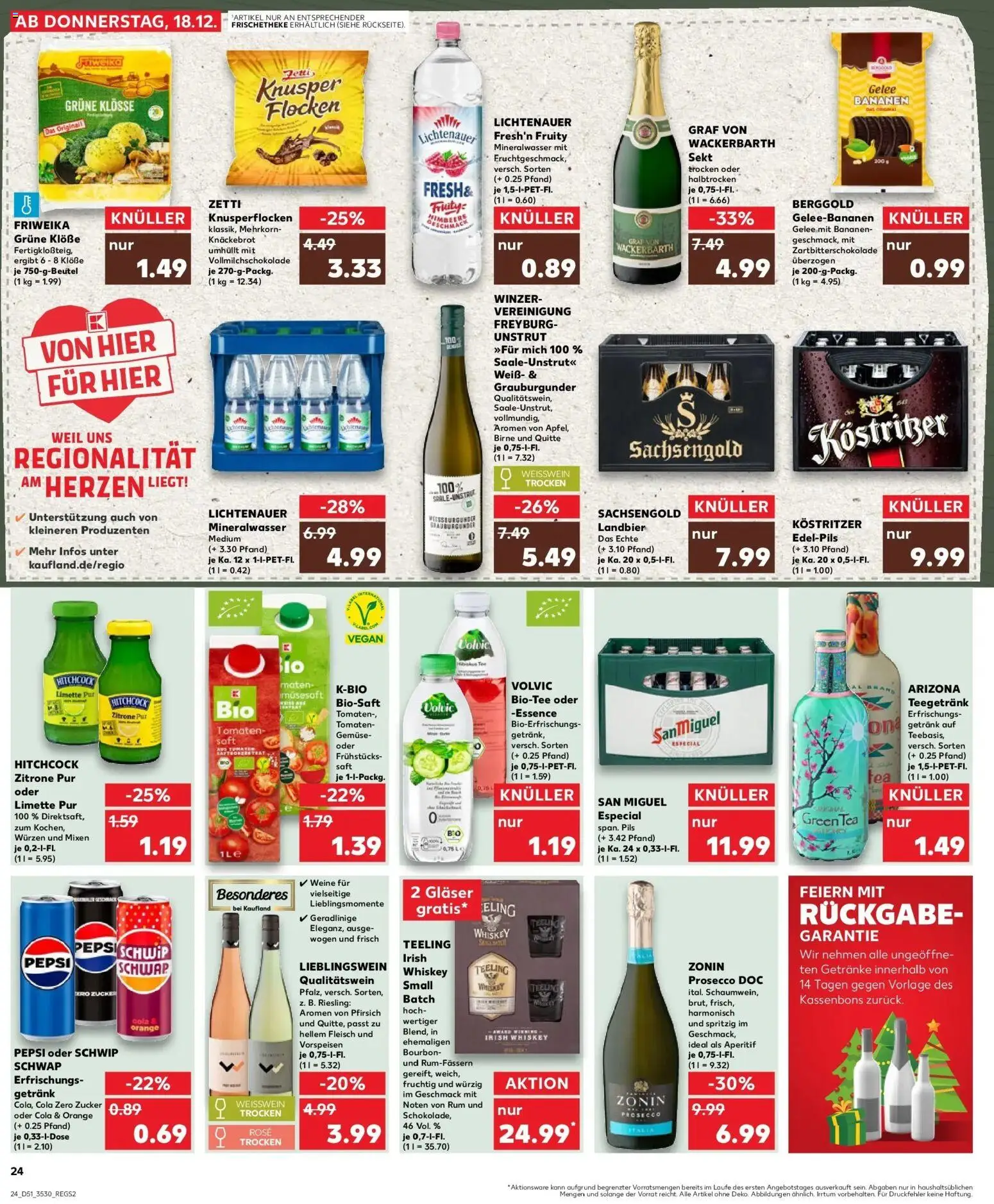 Kaufland prospekt Altenburg	 – gültig ab 22.12.2025 | Seite: 24 | Produkte: Sekt, Zucker, Himbeere, Flocken