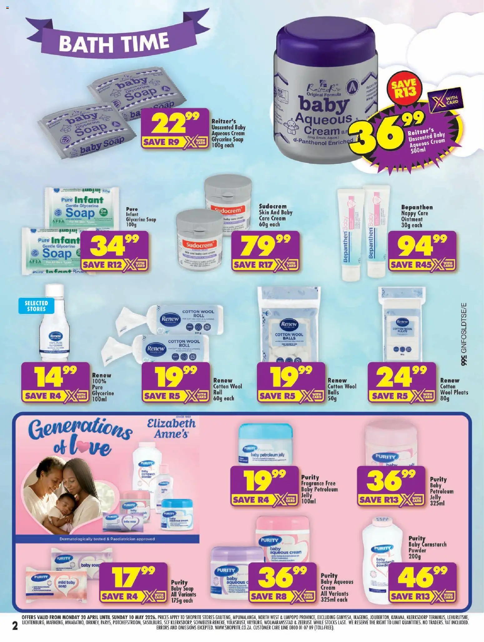 New Shoprite catalogue – valid from 20.04.2026 | Page: 2 | Products: Fragrance, Powder, Cream, Soup